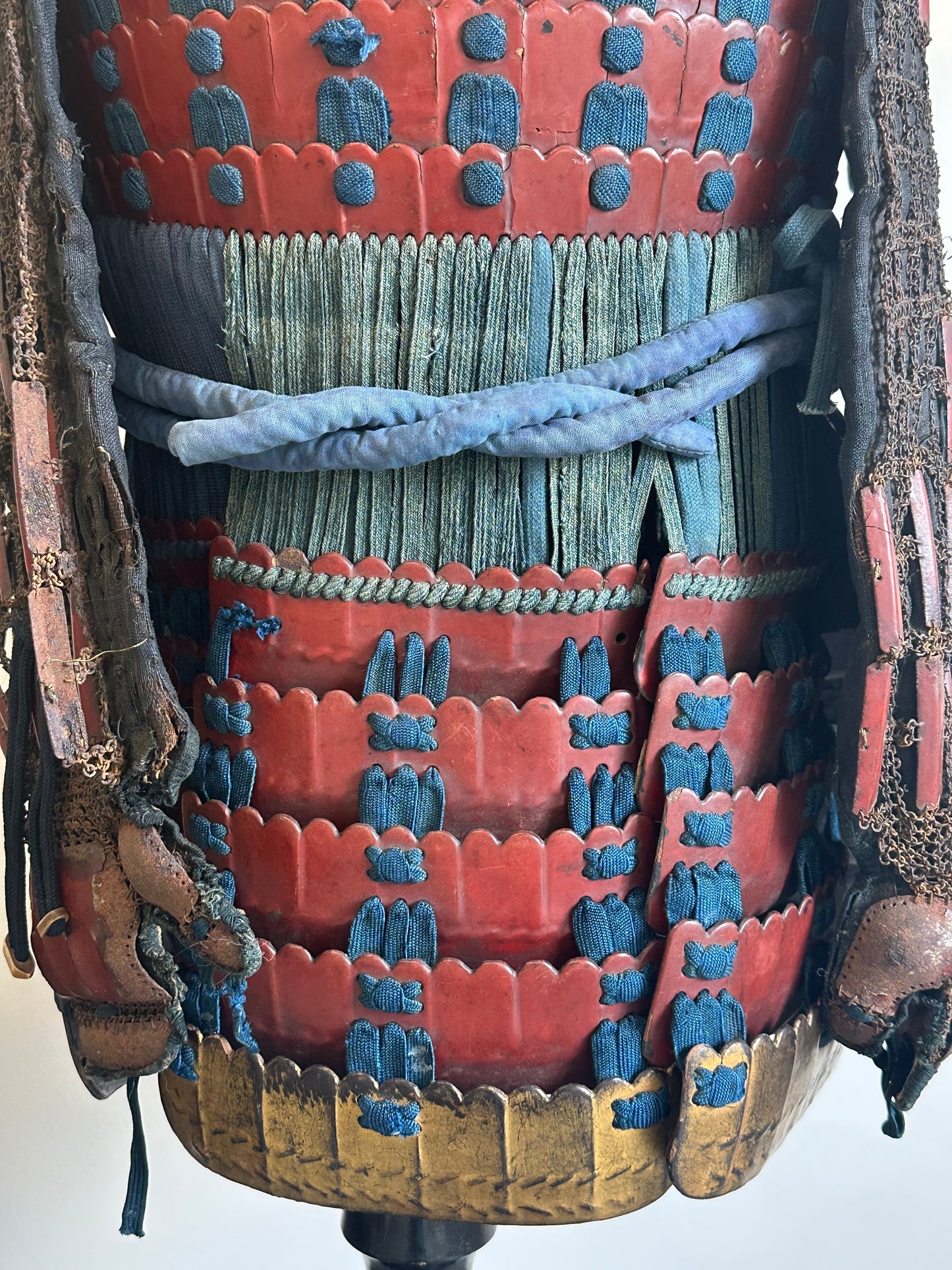 Antique Japanese Edo Era c1700’s Samurai Armor Chain Mail Lacquer