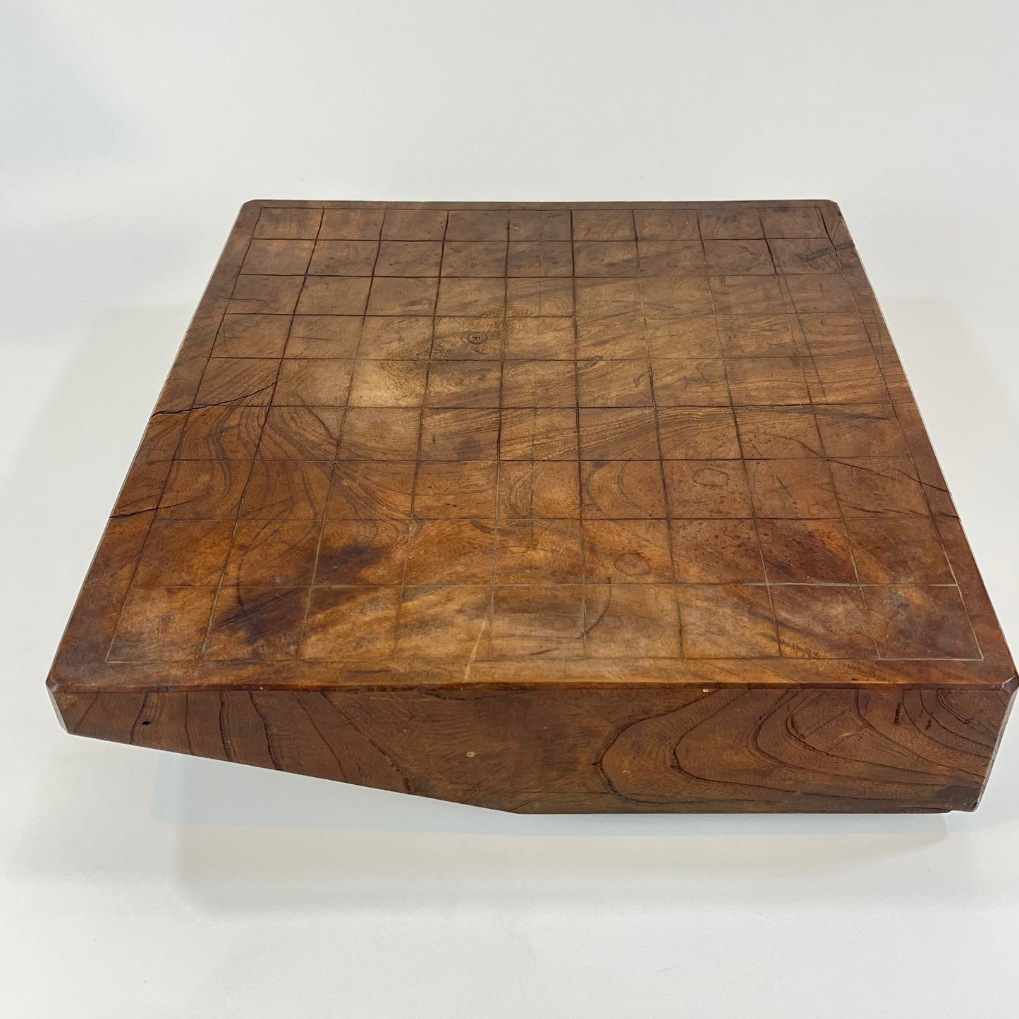 Vintage Japanese block Shogiban Chess Board Mid 20th Century
