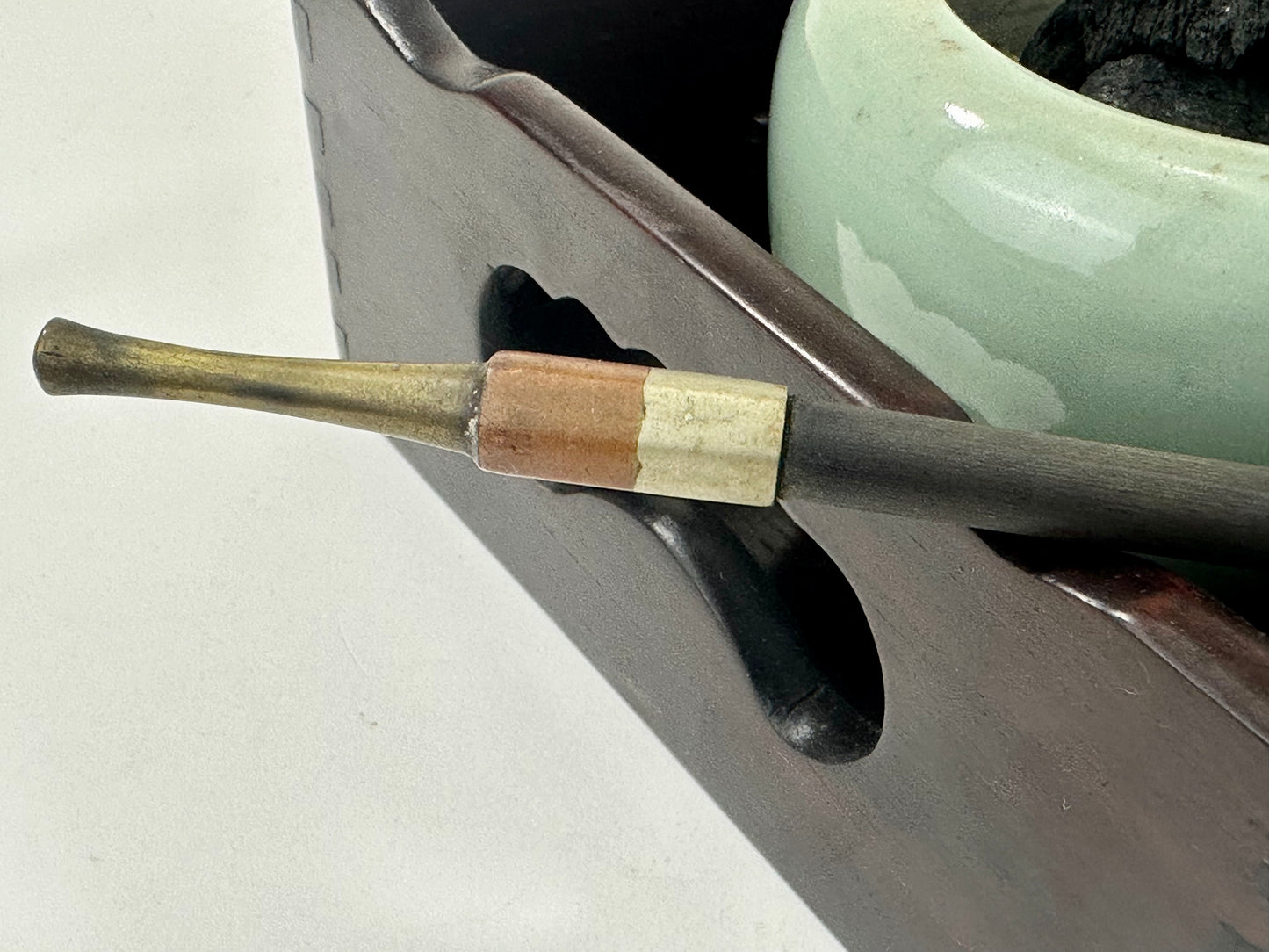 Antique Japanese Meiji / Taisho Era Early 1900's Japanese Kiseru Good Draw 8.5"