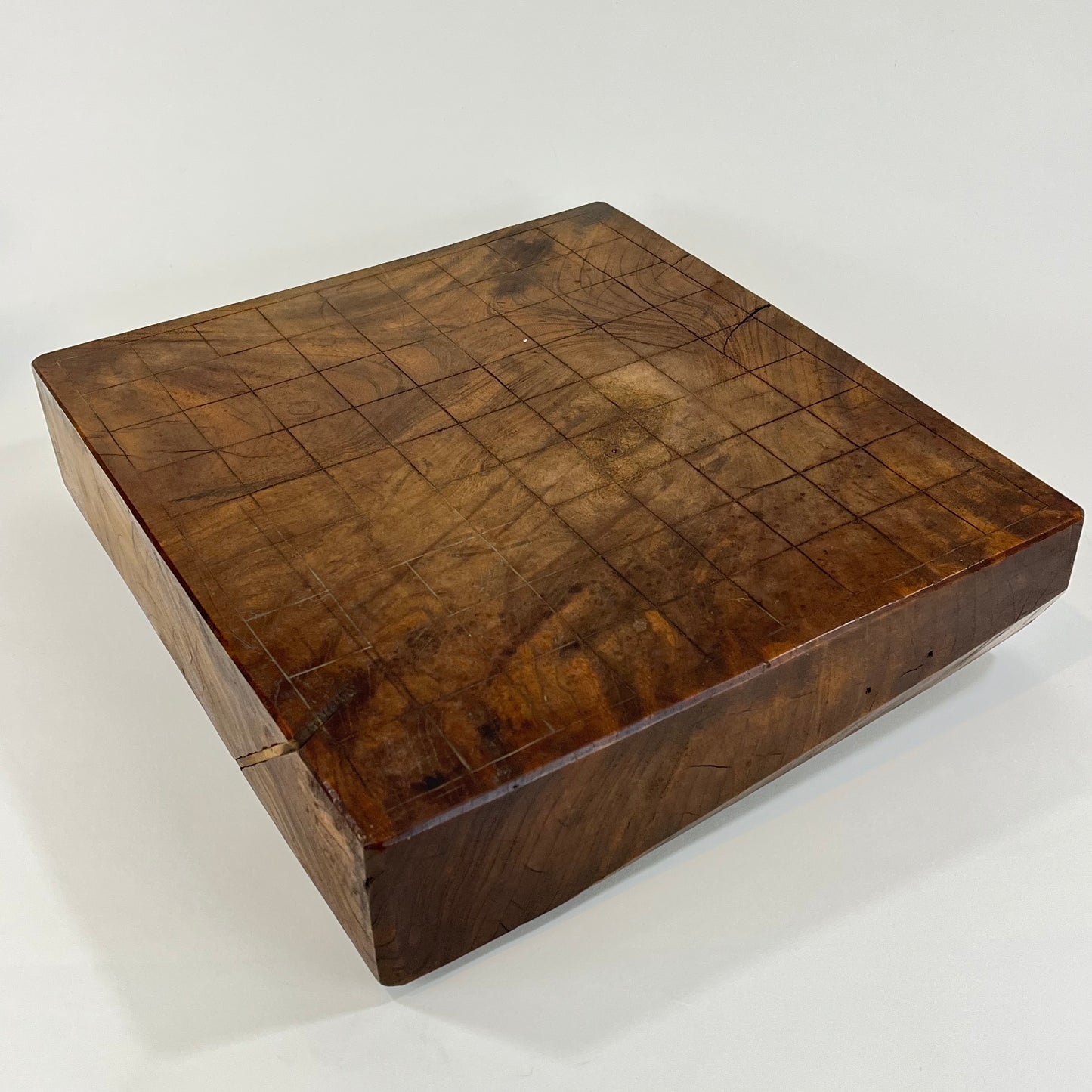 Vintage Japanese block Shogiban Chess Board Mid 20th Century