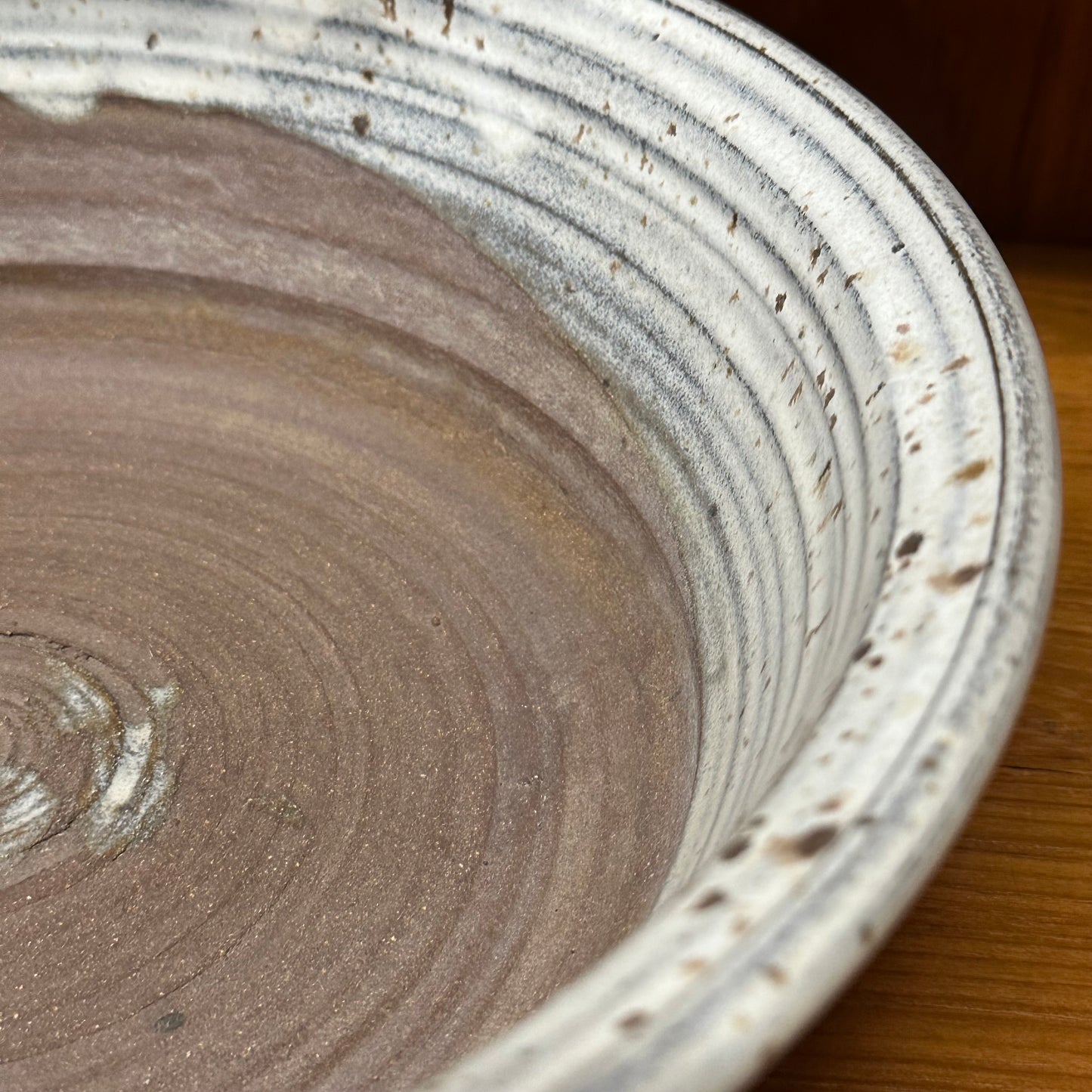 Vintage Japanese Showa Era (mid 20th) Hand Thrown Vase / Bowl Ikebana
