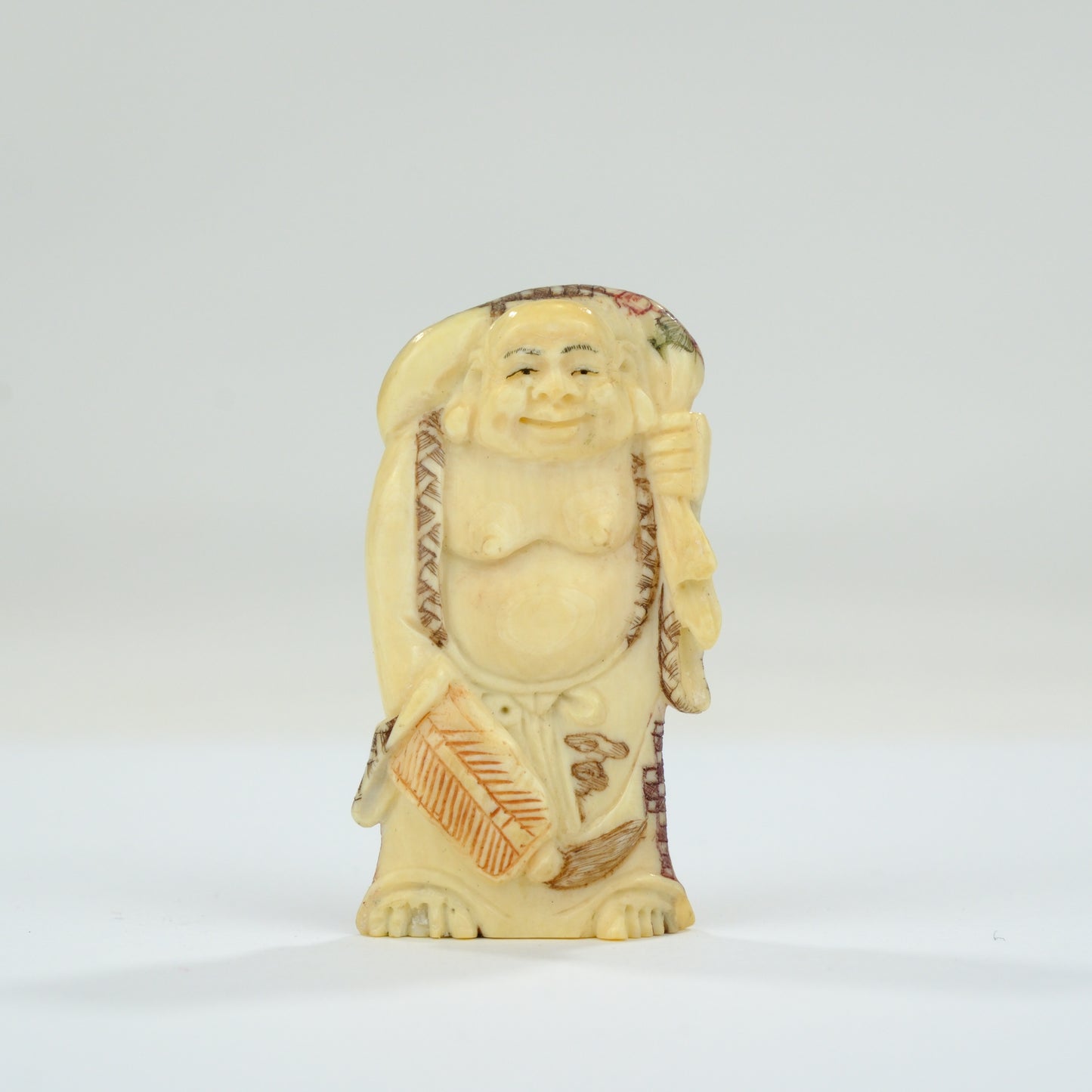 Vintage Chinese Figurine / Netsuke Hand Carved Oxbone ~2”H