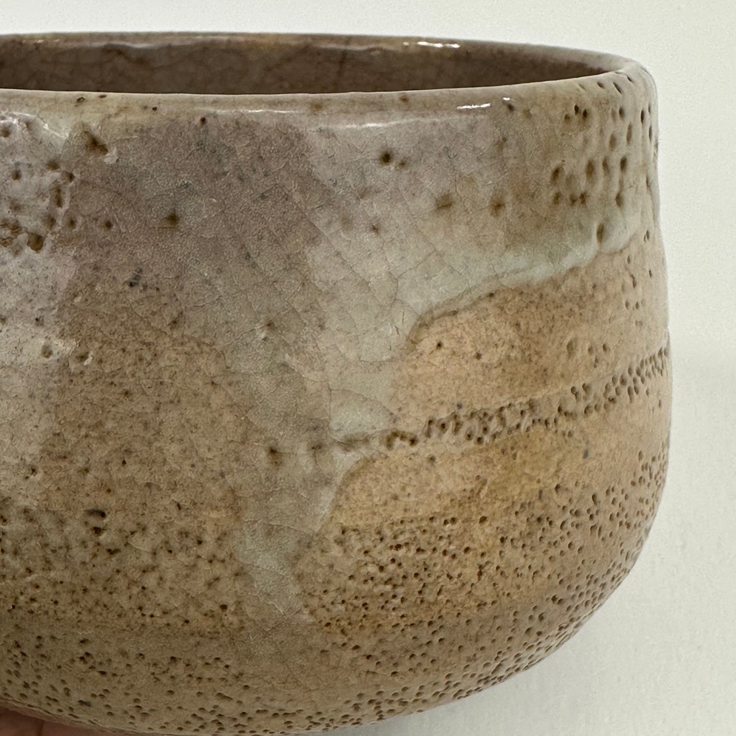 Vintage Japanese Hand Thrown Signed Ceramic Tea Bowl Chawan