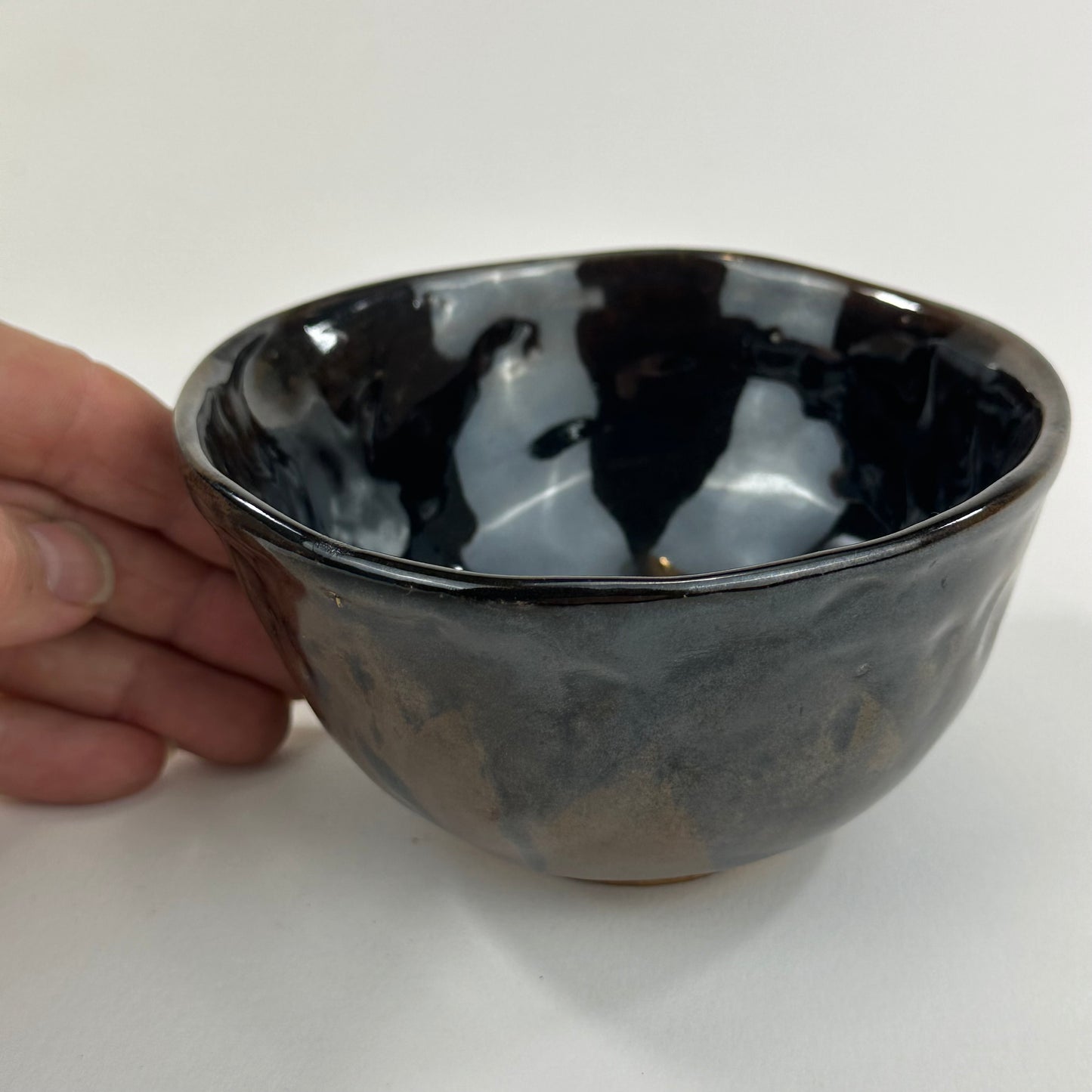 Vintage Japanese Hand Thrown Signed Ceramic Tea Bowl Chawan