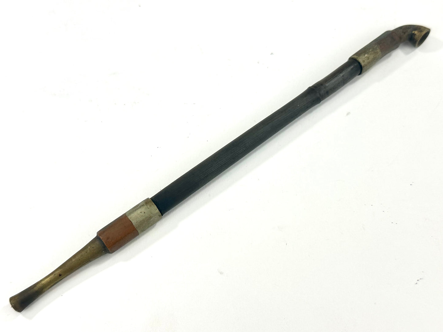 Antique Japanese Meiji / Taisho Era Early 1900's Japanese Kiseru Good Draw 8.5"