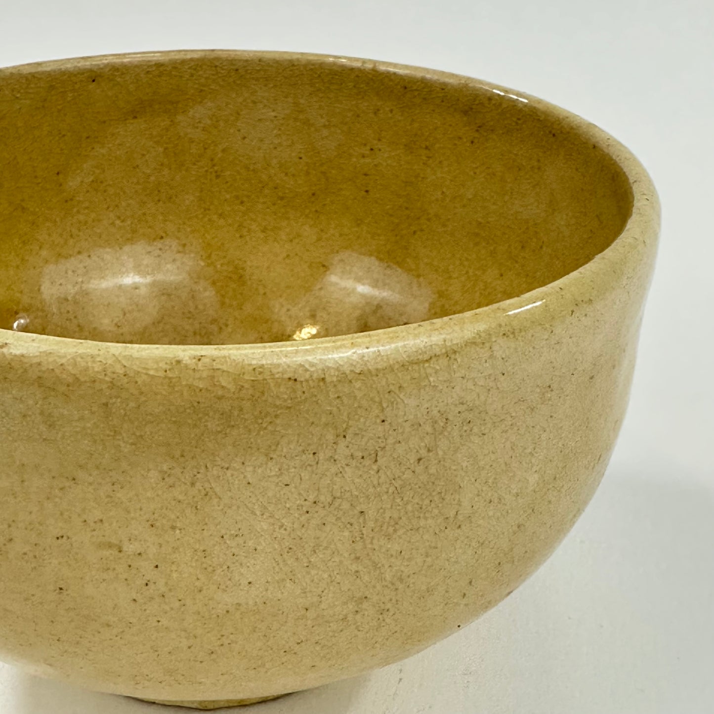 Vintage Japanese Hand Thrown Signed Ceramic Tea Bowl Chawan