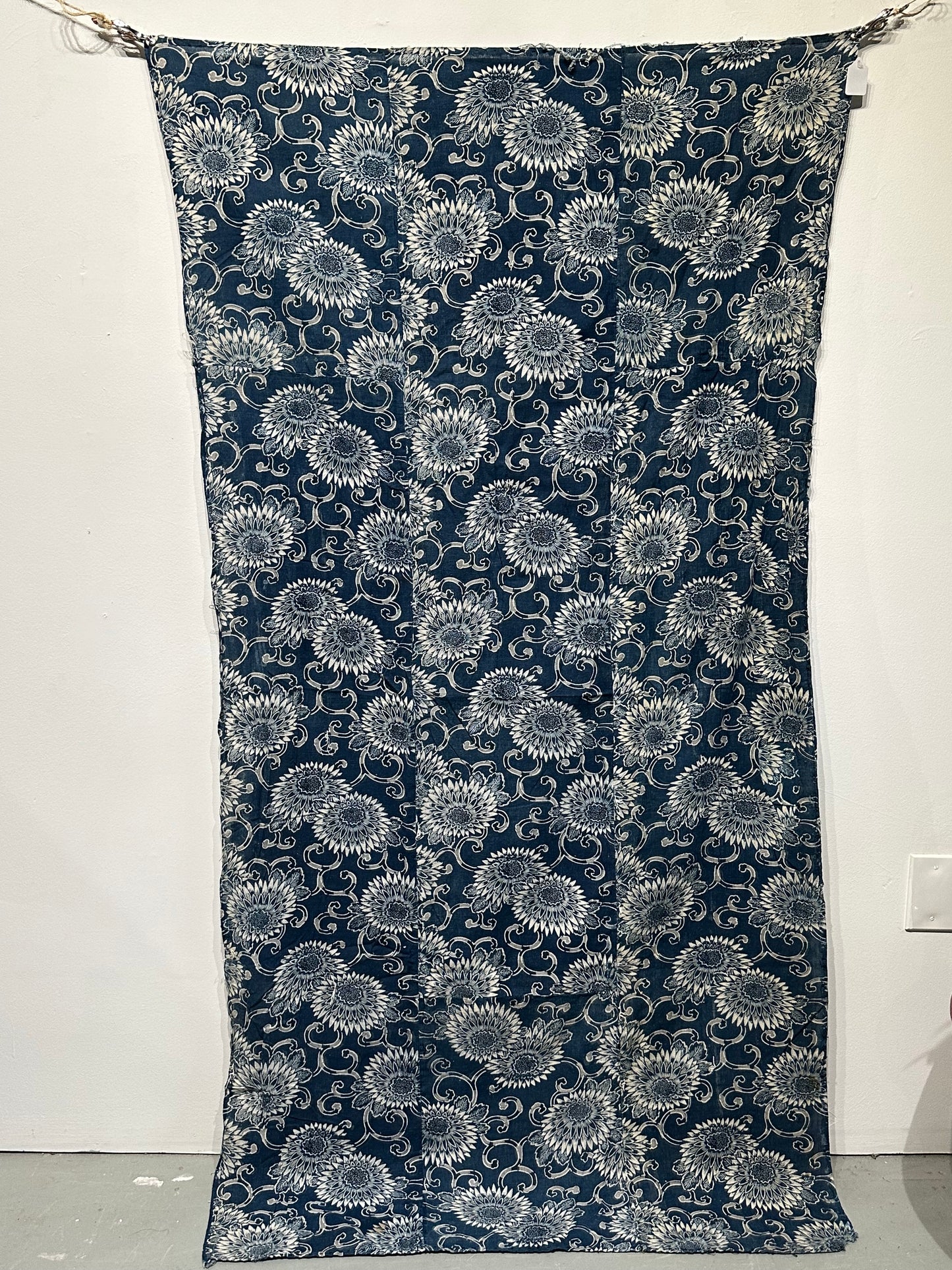 Antique Japanese 19th Century Textile - Katazome Indigo 38"x72" #70