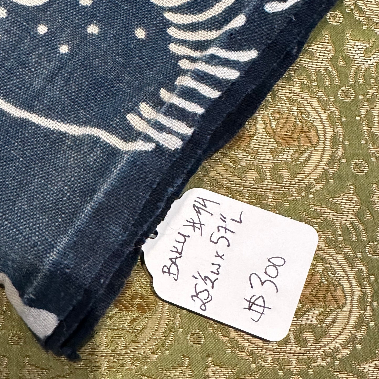 Antique Japanese 19th Century Textile - Tsutsugaki 25.5"x57" Baku #94