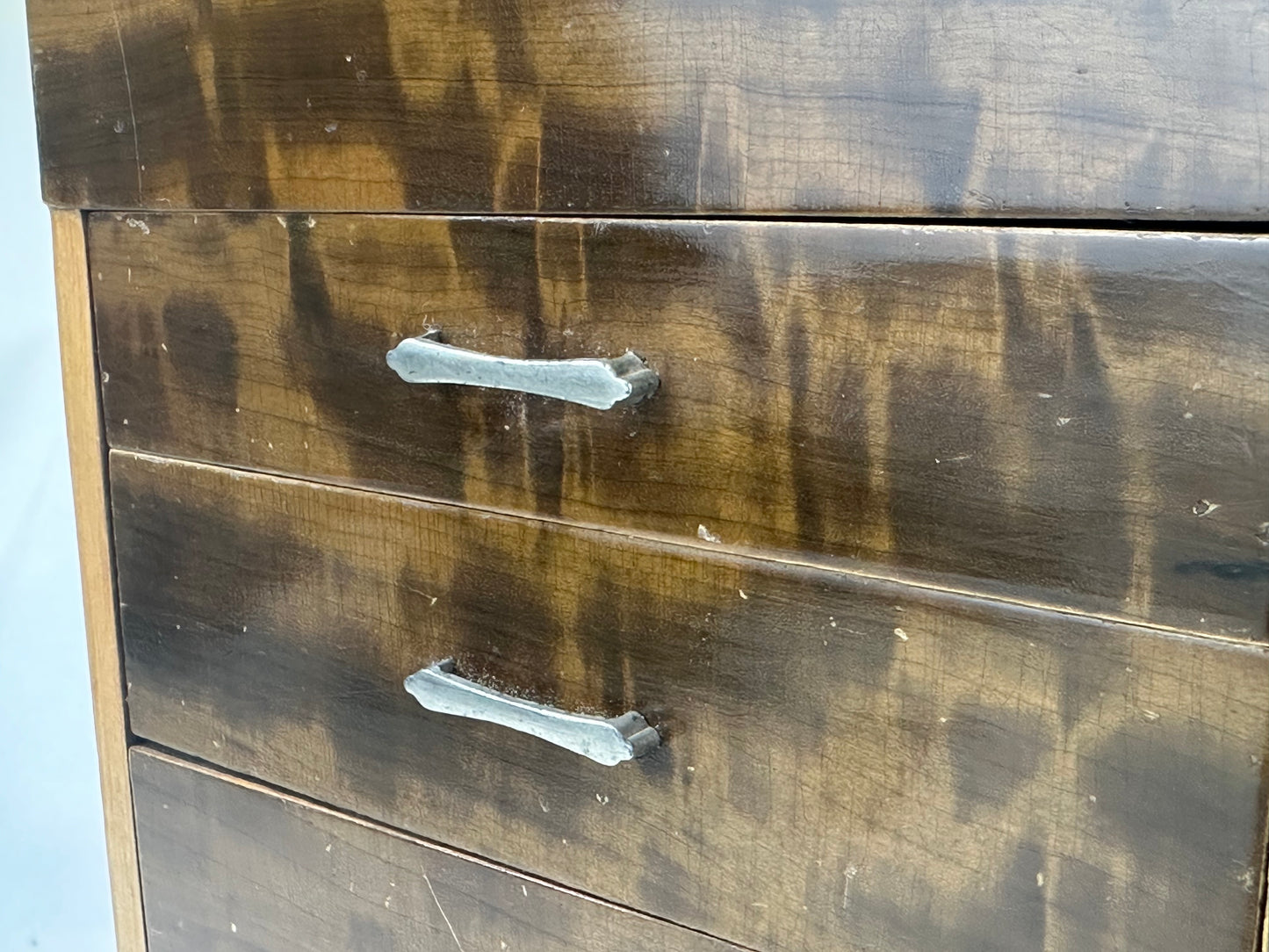 Antique Japanese Taisho c1920’s Keyaki Wood Haribako Tansu 11.5”
