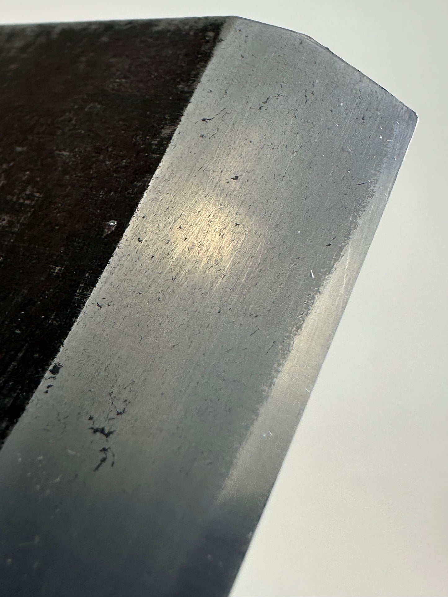 Antique Japanese Signed "Ryuko" Forged 74mm 2 7/8" Kanna Plane Blade Samurai Steel