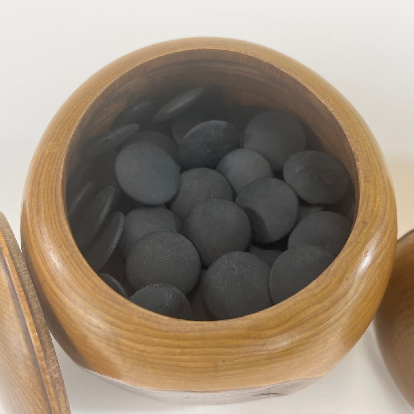 Vintage Go Stones Natural Shell & Slate w/ Keyaki Bowls