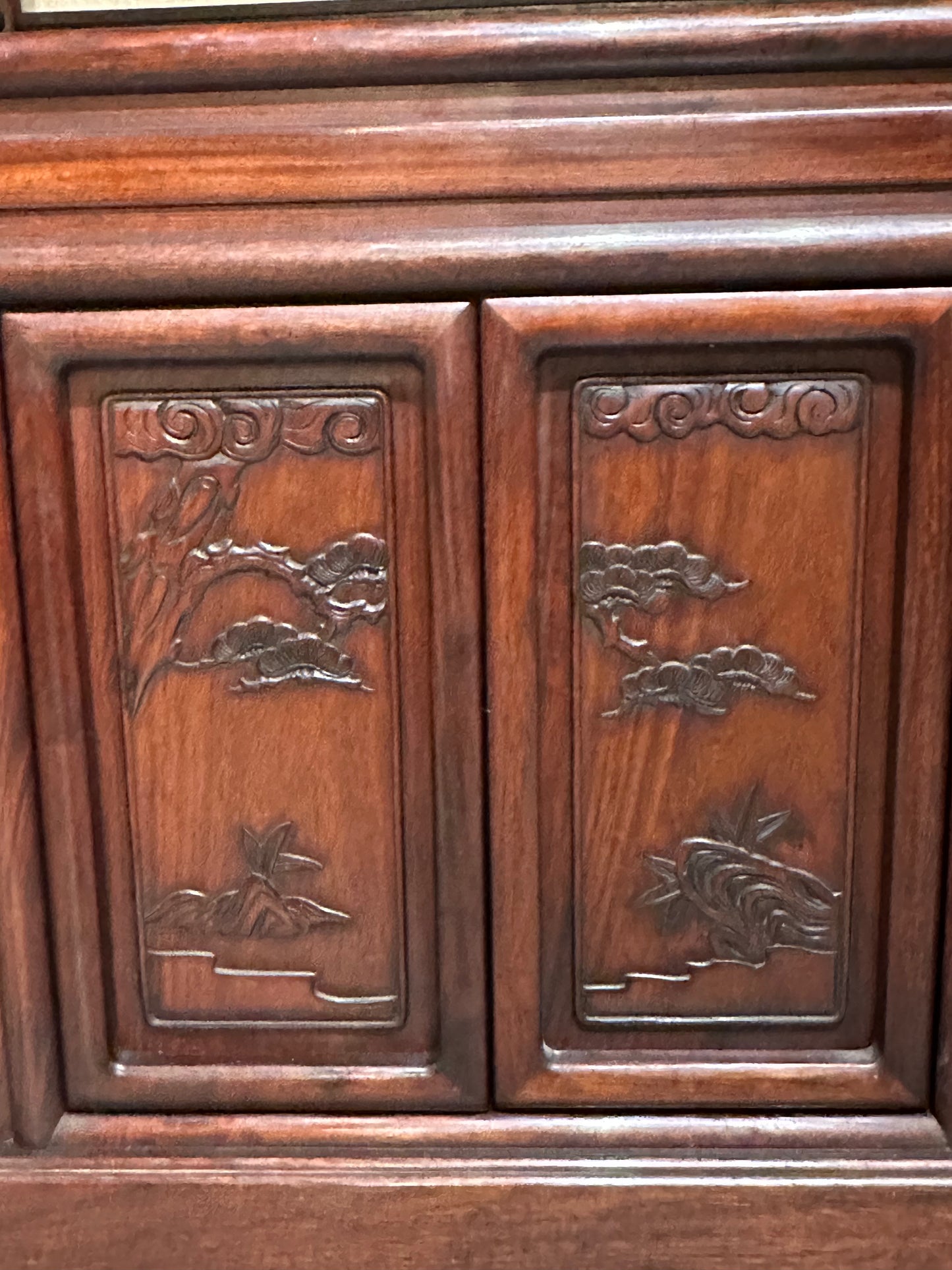 Antique Japanese Chadansu Tea Display Tansu Hongmu 36"H