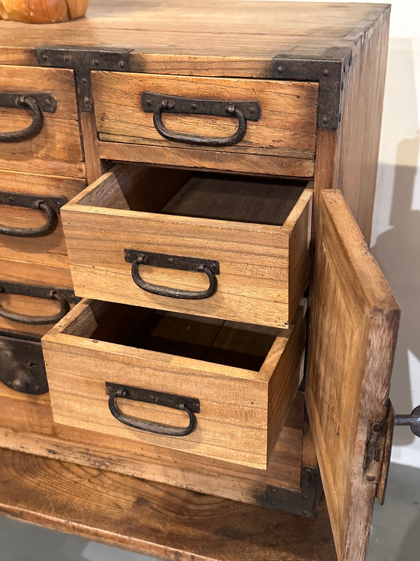 Antique Japanese Kodansu Meiji c1890's Kiri 7 Drawer 23x16x12