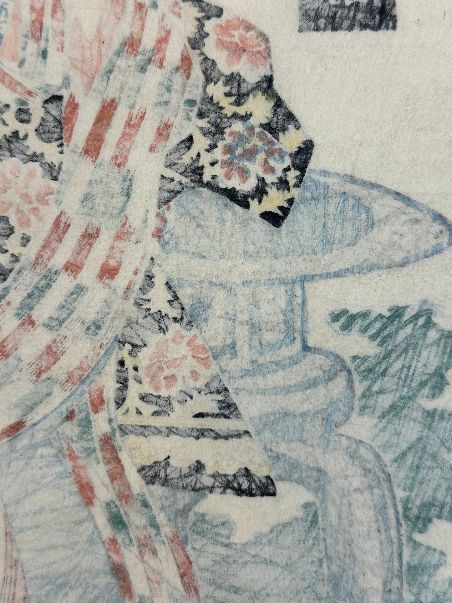 Original Japanese Woodblock Print: By Eisen (1790-1848) Beauty Print Bijinga
