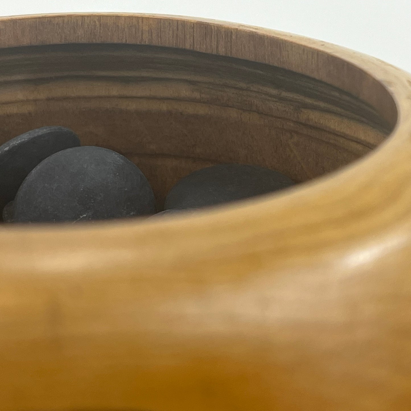 Vintage Go Stones Natural Shell & Slate w/ Keyaki Bowls