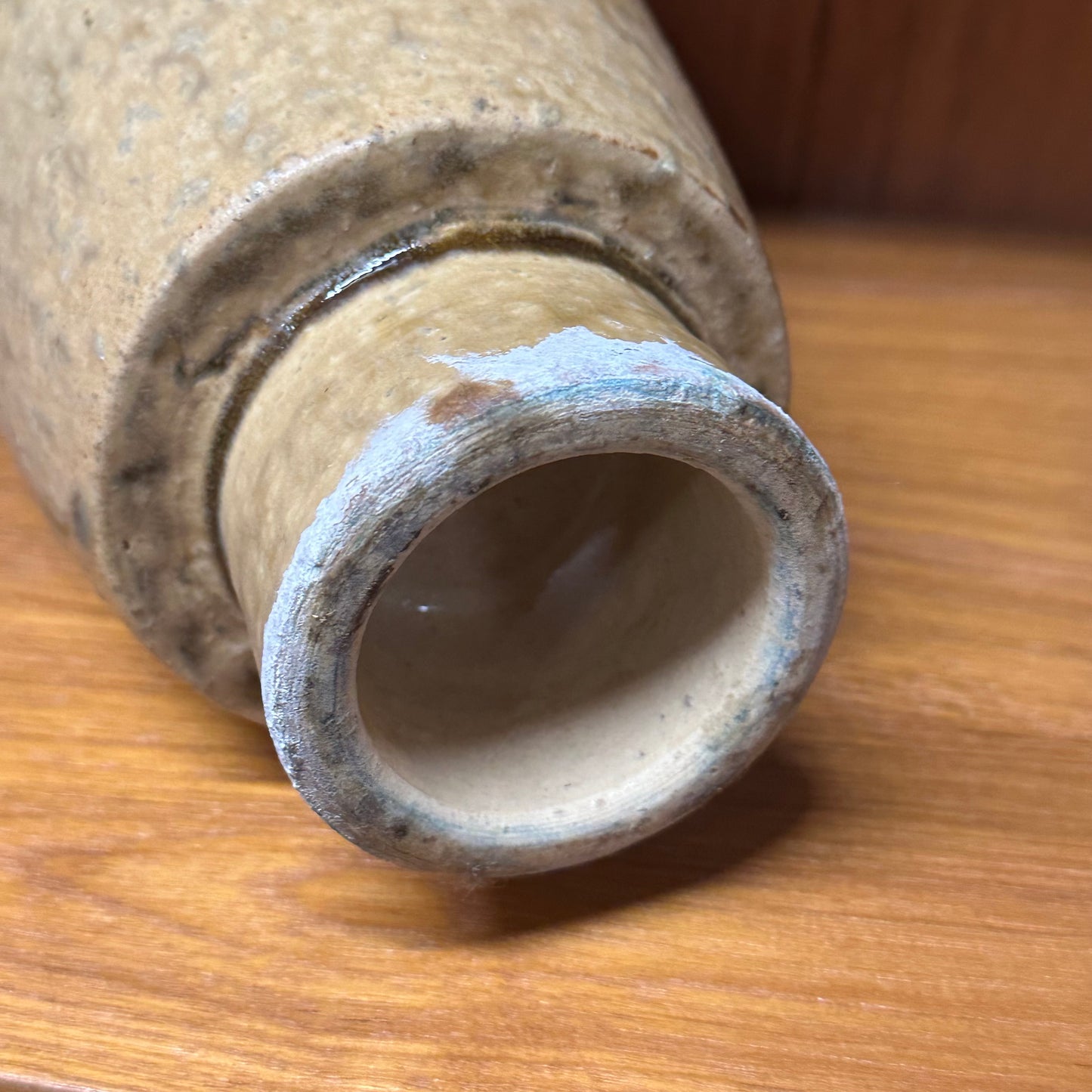 Vintage Japanese Showa Era (mid 20th) Hand Thrown Vase Ikebana