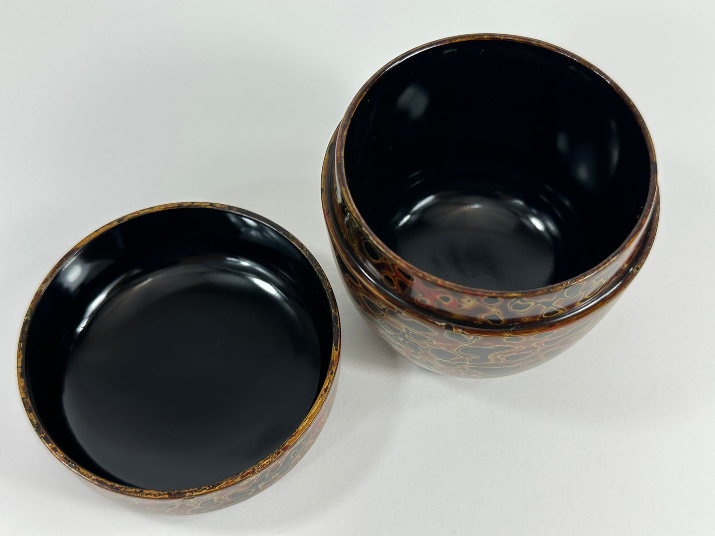 Vintage Japanese Tea Ceremony Natsume Tsugari Nuri Lacquer Karanuri 3”
