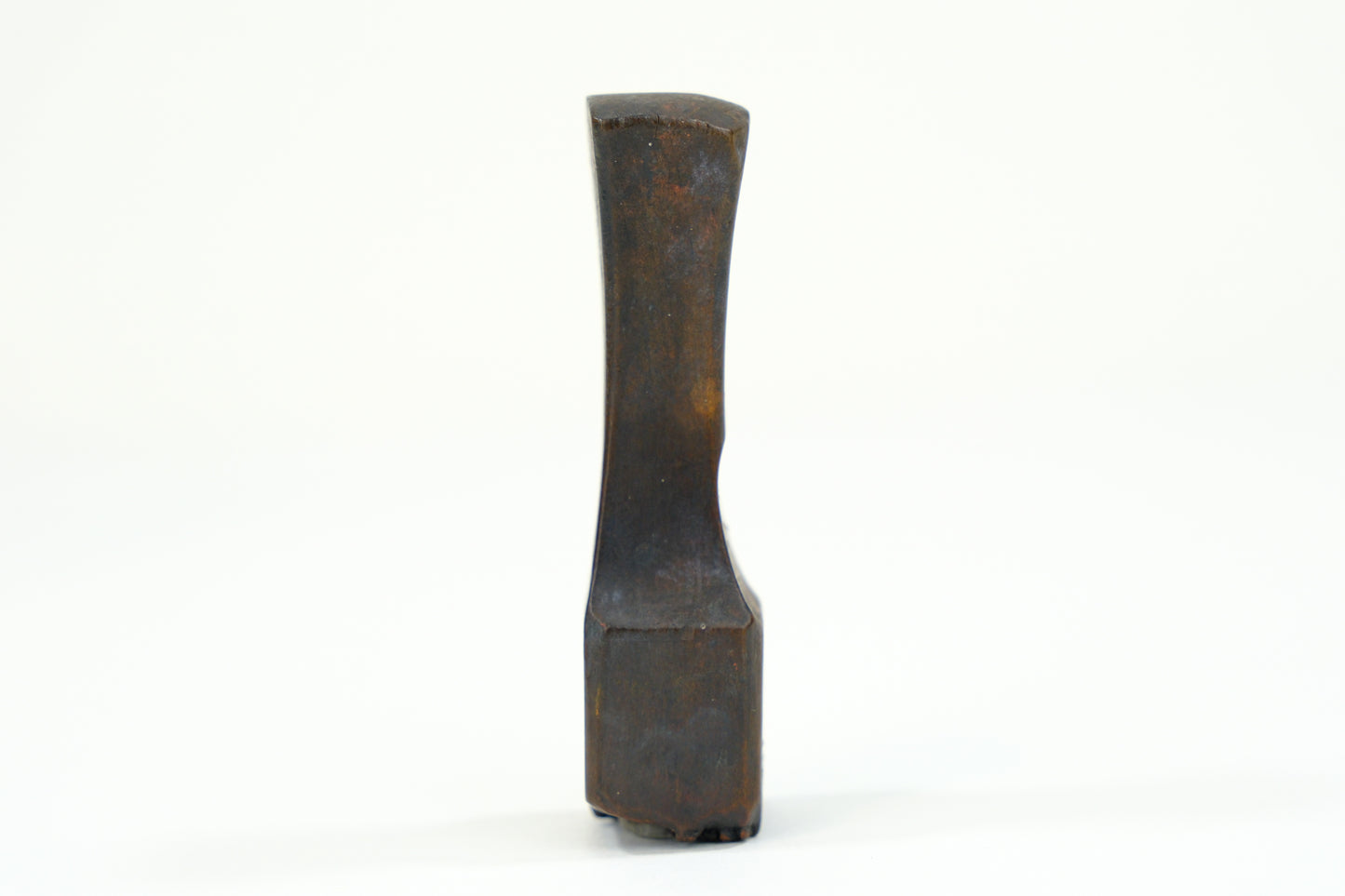 Antique Hand cCrved Inkan Stamp in Boxwood 2.25"