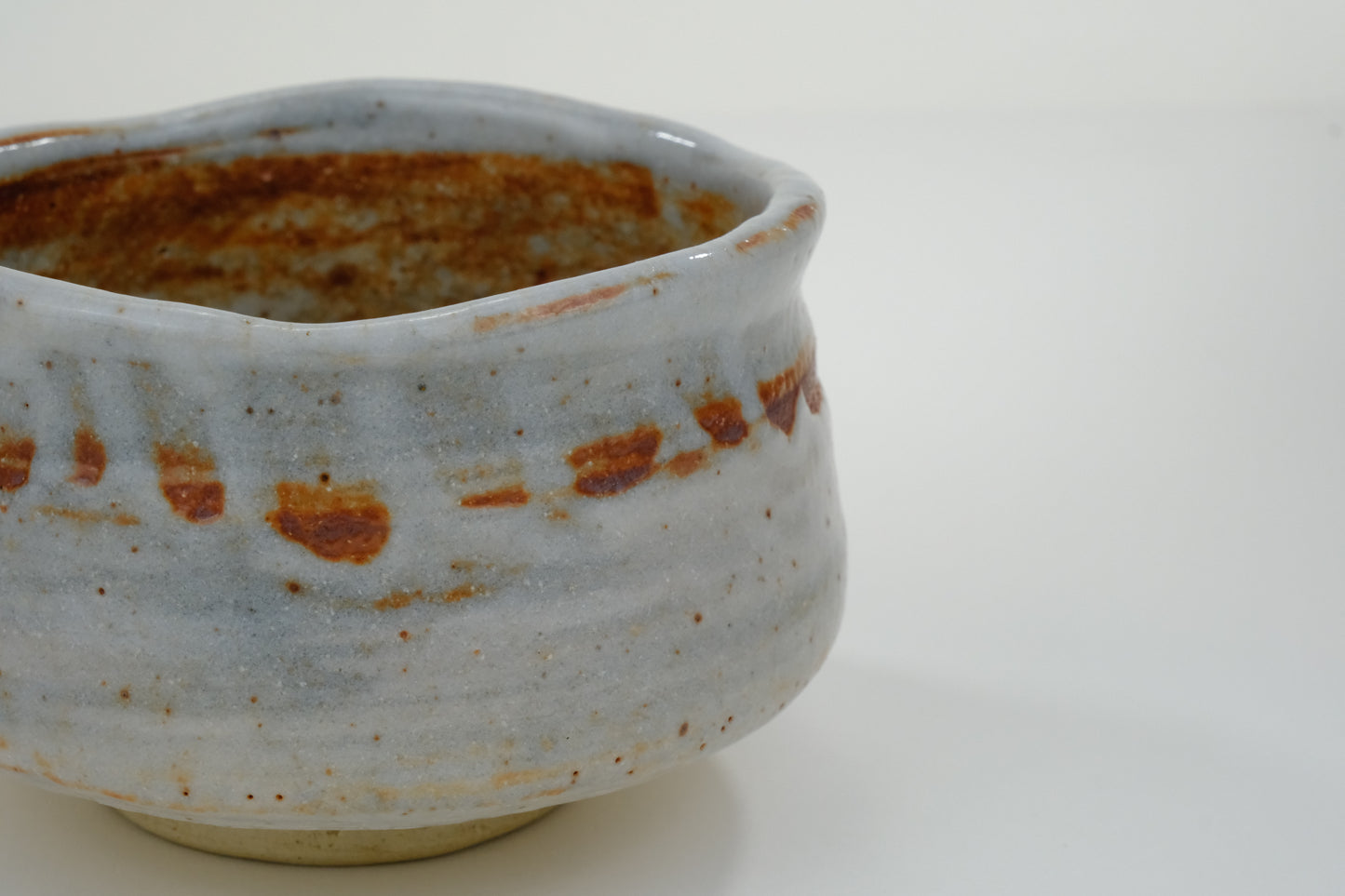 Vintage Japanese Hand Thrown Ceramic Tea Bowl Chawan 5"