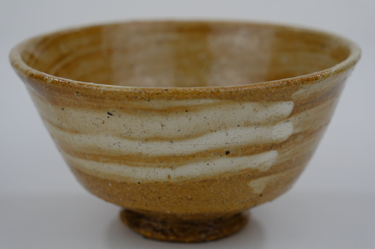 Vintage Japanese Hand Thrown Ceramic Tea Bowl Chawan 5"