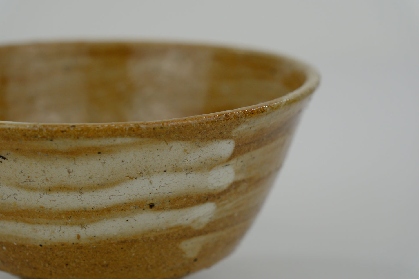 Vintage Japanese Hand Thrown Ceramic Tea Bowl Chawan 5"