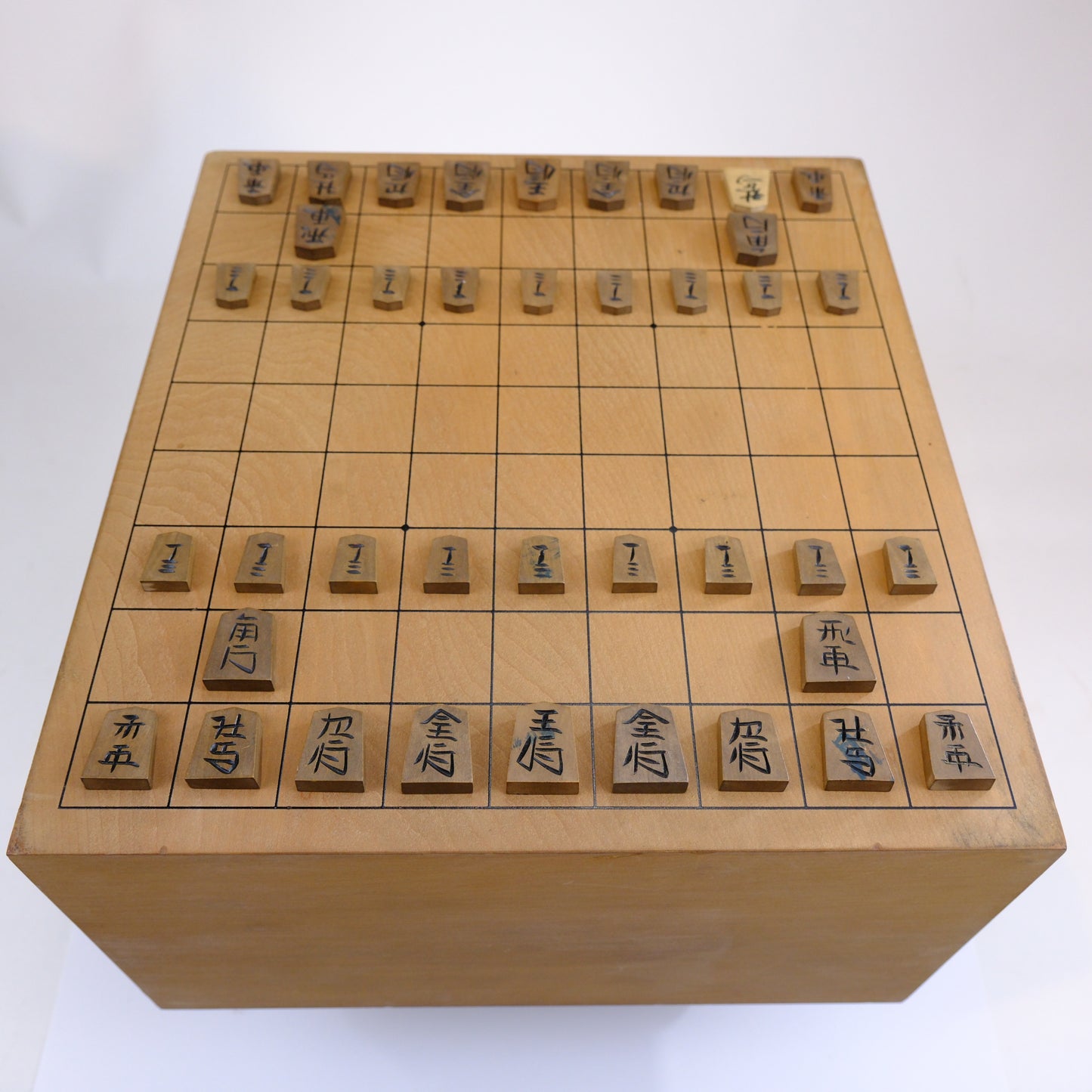 Vintage Japanese Shogiban Shogi Chess Board Mid 20th Century