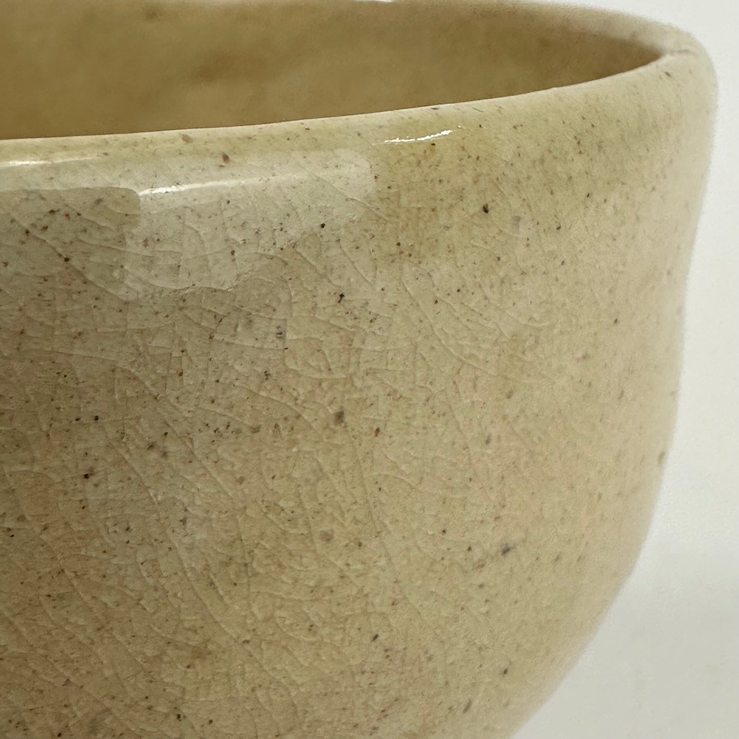 Vintage Japanese Hand Thrown Signed Ceramic Tea Bowl Chawan