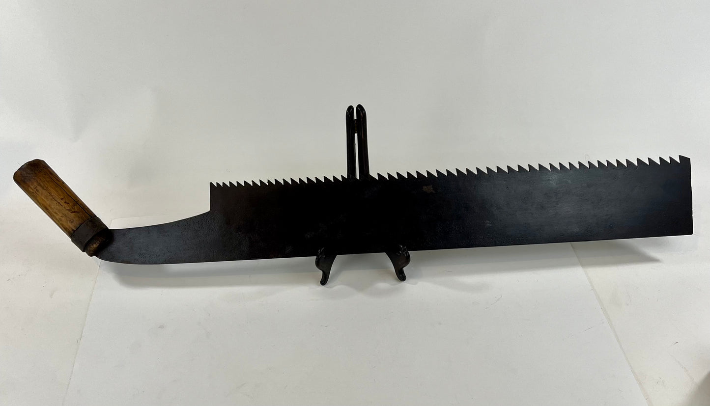 Antique Japanese Saw c1800’s Nokogiri Forged Iron Tool 32”