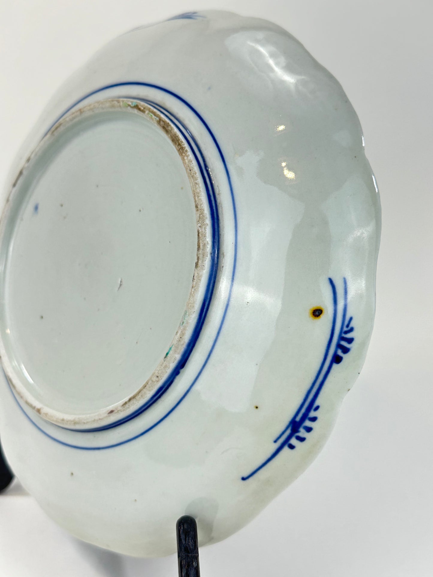 Antique Japanese Edo Era 19th Century Imari Ceramic Plate 8.75"