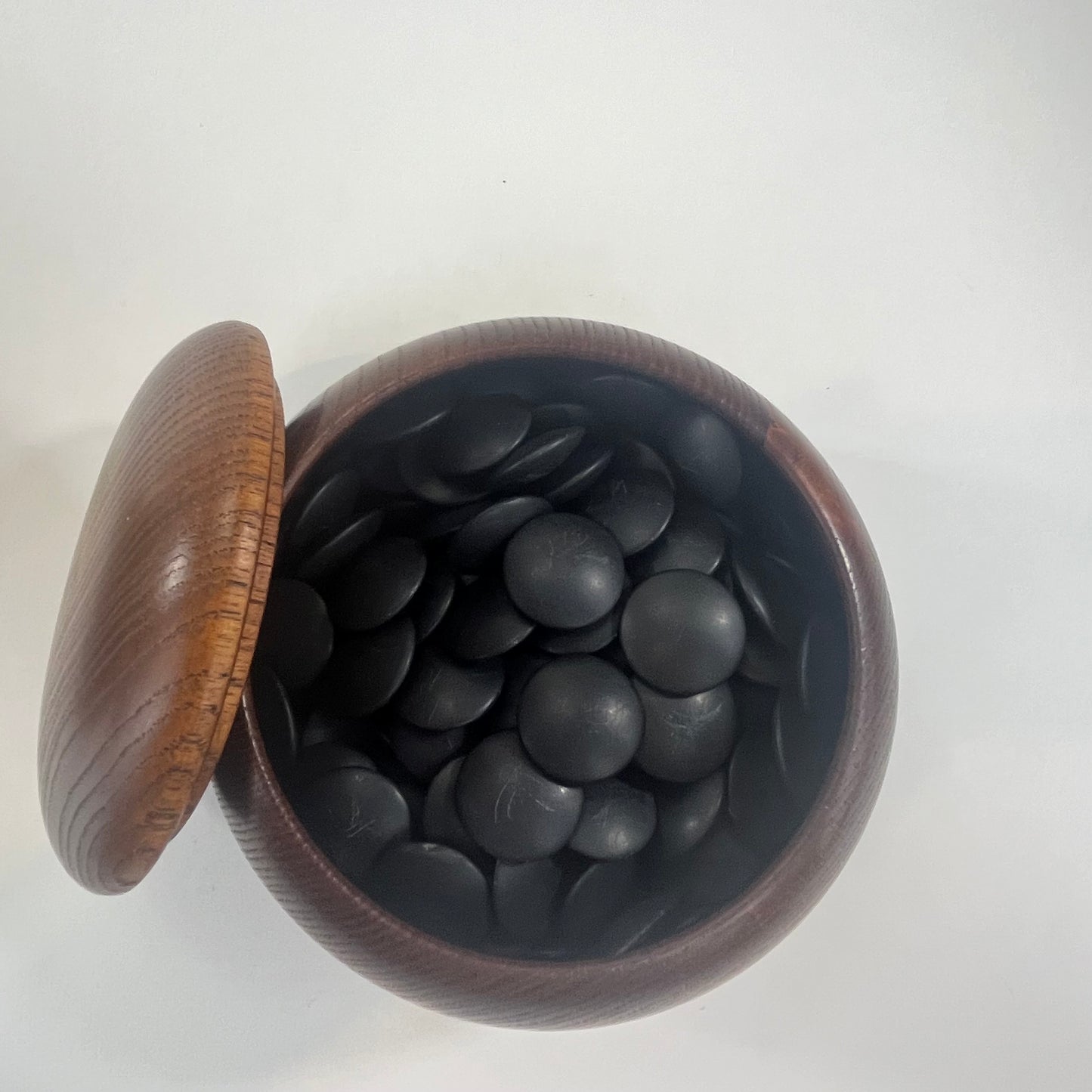 Vintage Go Stones Natural Shell & Slate w/ Keyaki Bowls