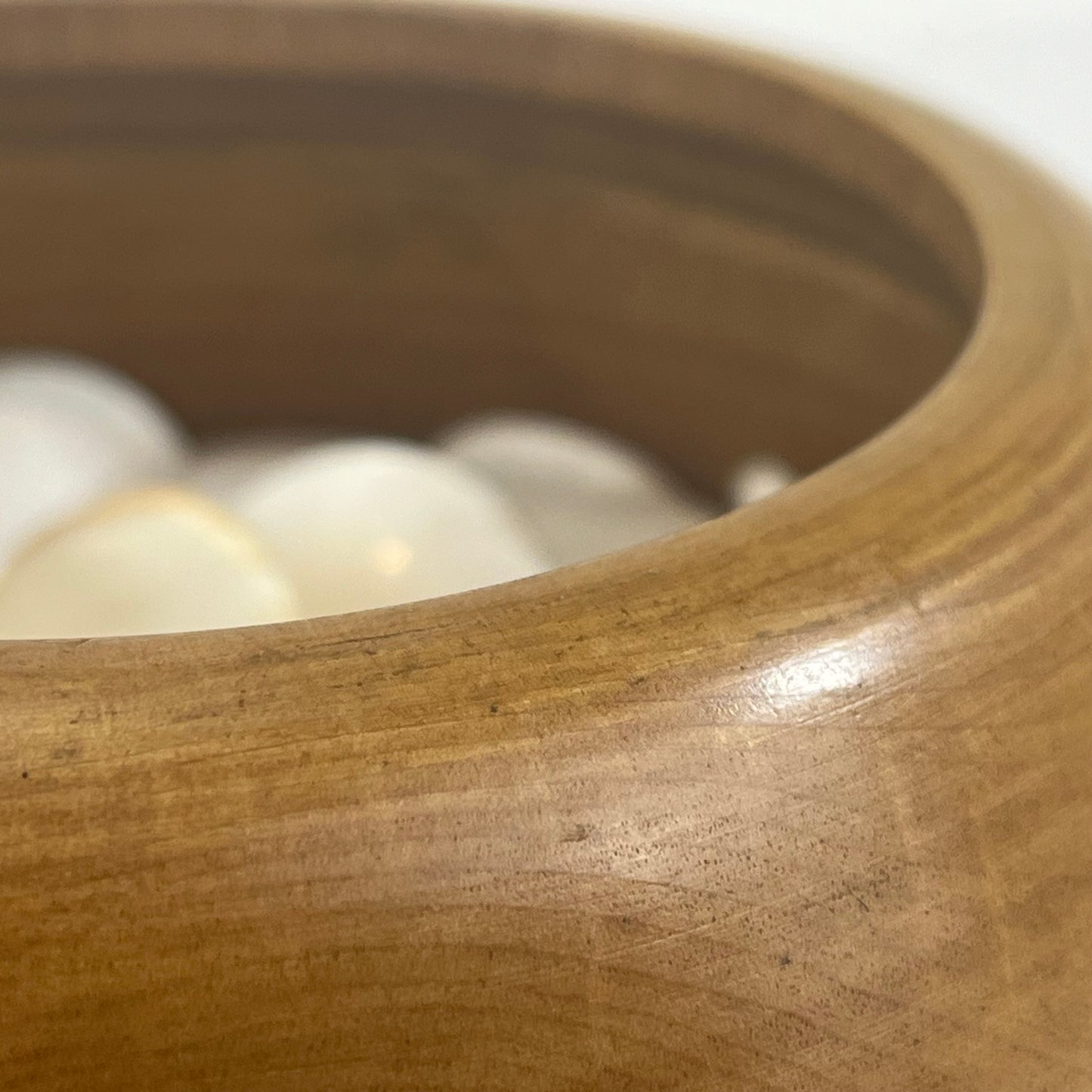 Vintage Go Stones Natural Shell & Slate w/ Keyaki Bowls