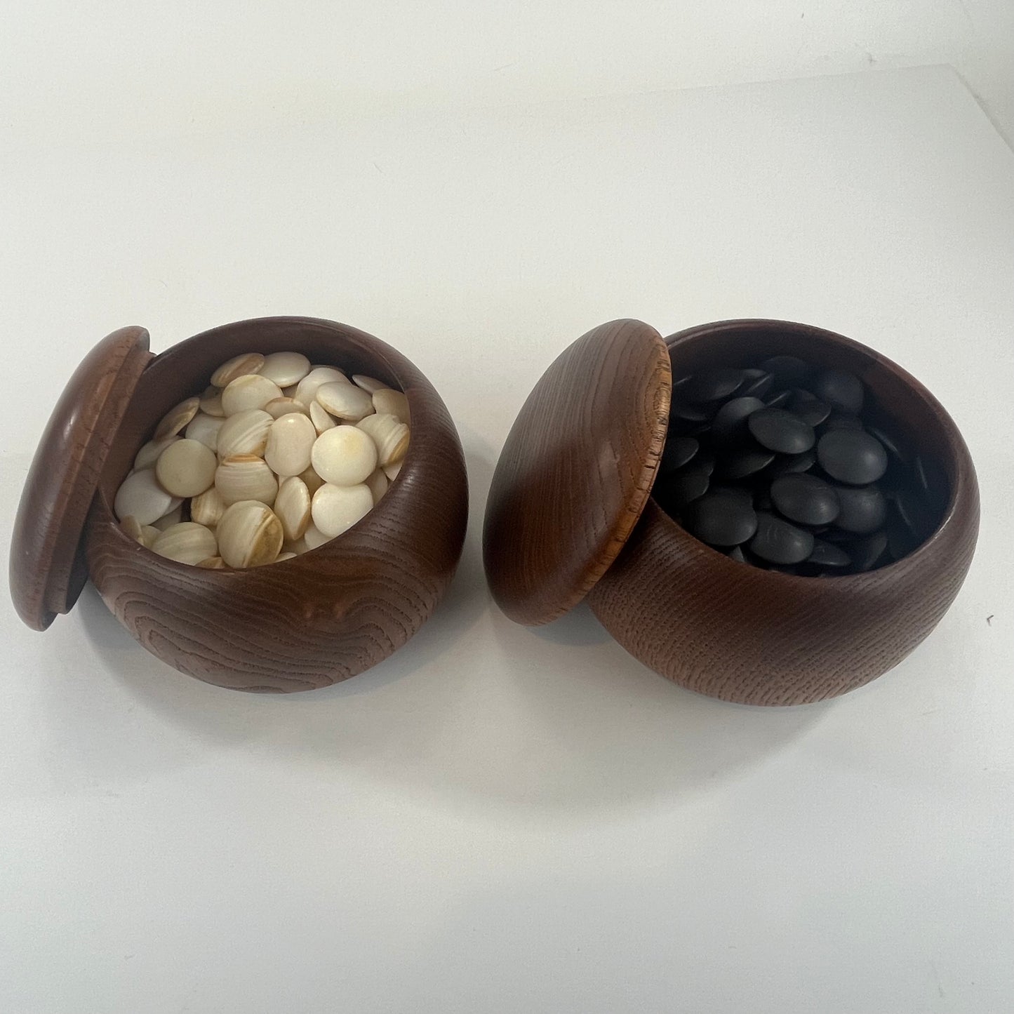 Vintage Go Stones Natural Shell & Slate w/ Keyaki Bowls