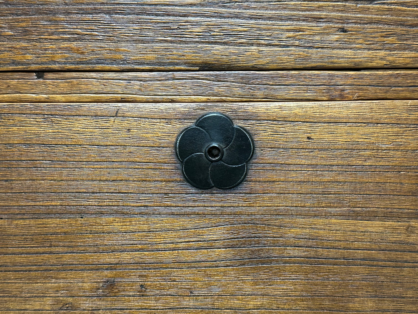 Antique Japanese Isho-Tansu Clothing Chest Taisho c1920’s 57”H Kiri Wood