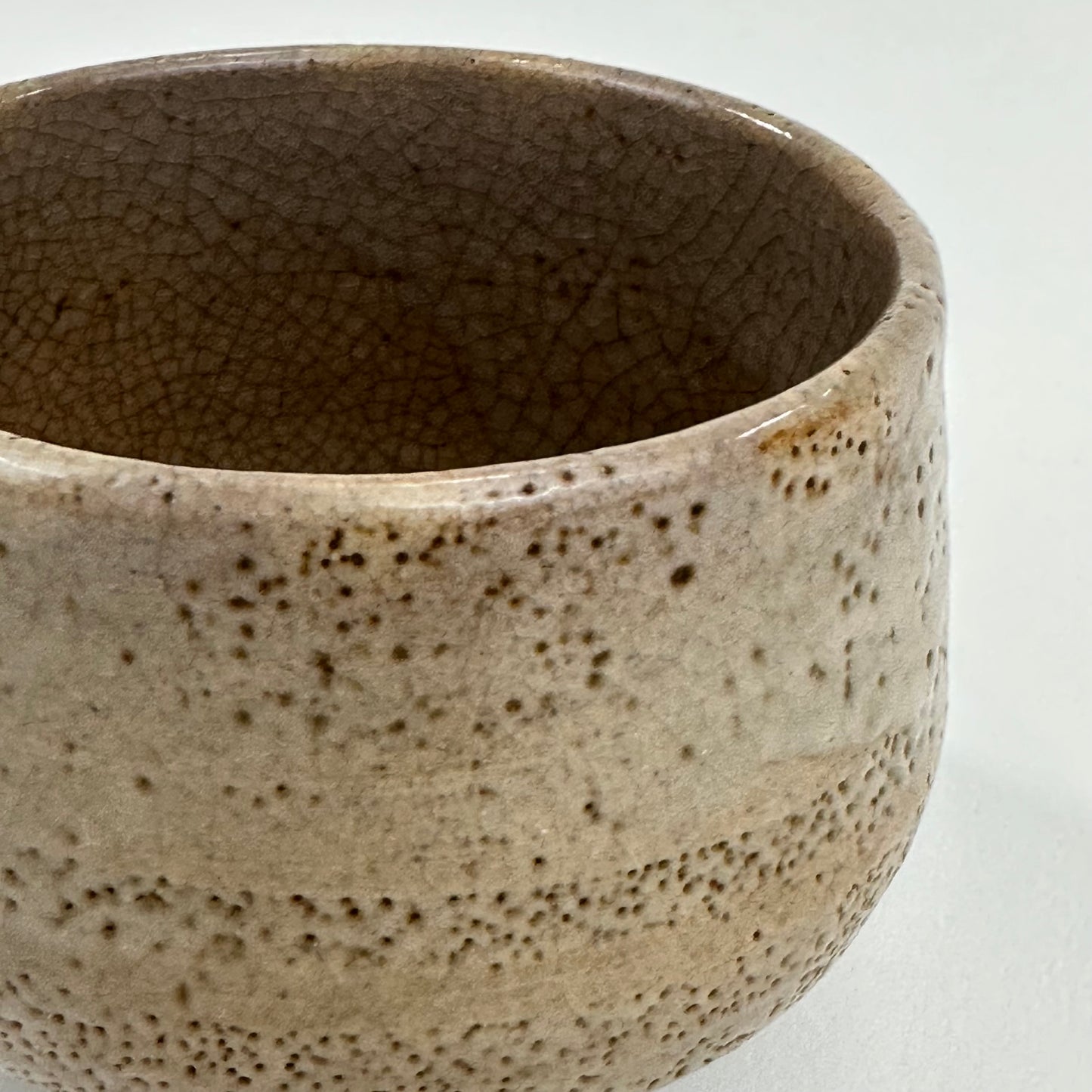 Vintage Japanese Hand Thrown Signed Ceramic Tea Bowl Chawan