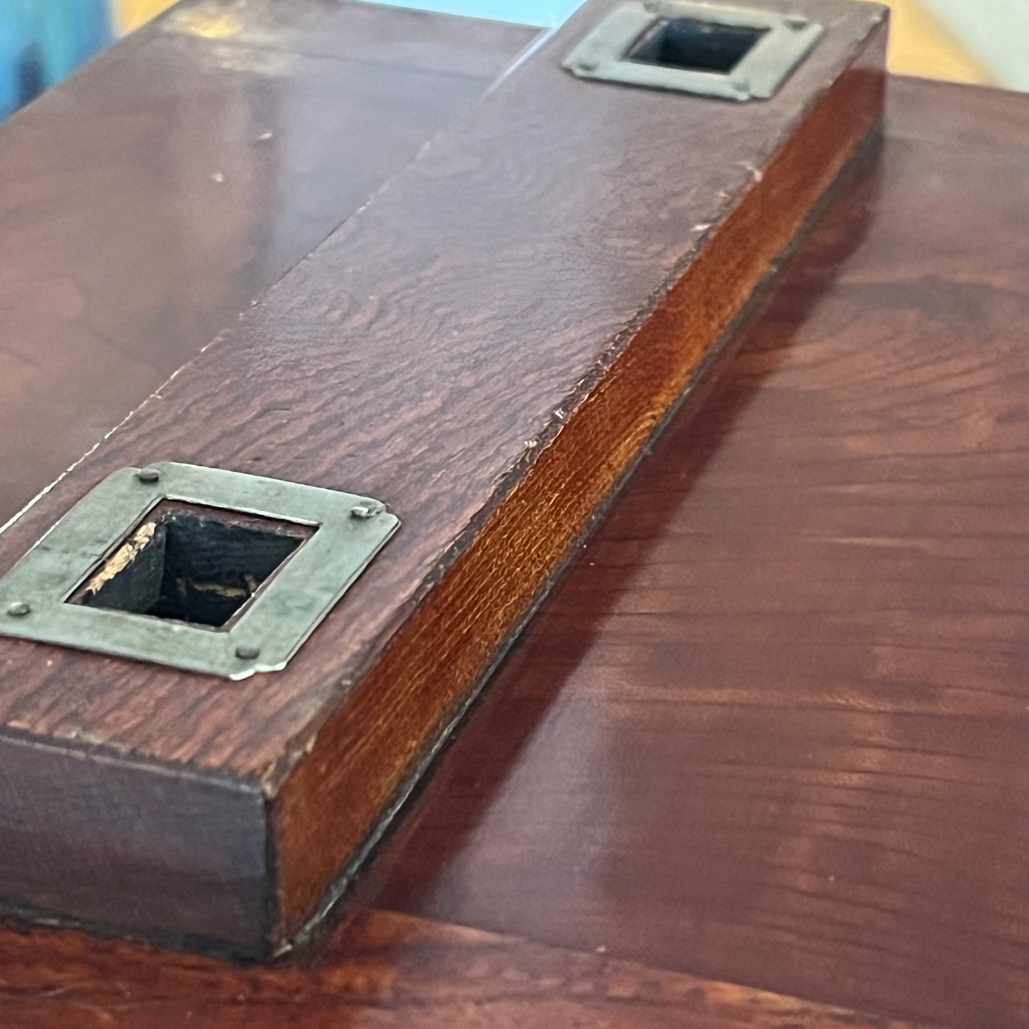 Antique Japanese 4 Drawer Kyodai Vanity Tansu Mullberry Wood 14" Haribako