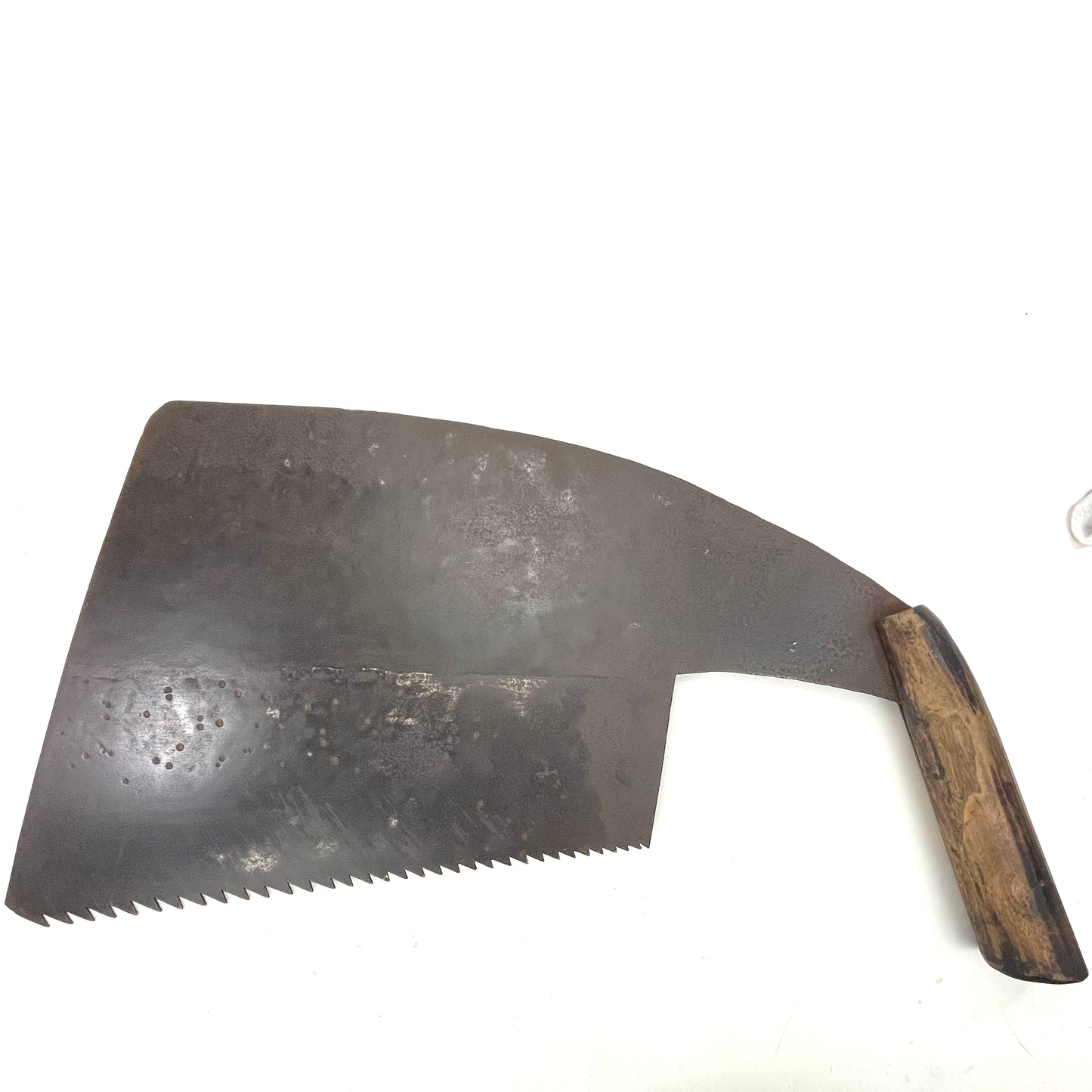 Antique Japanese Whaleback Saw Forged Iron Huge Maebiki Nokogiri Tool