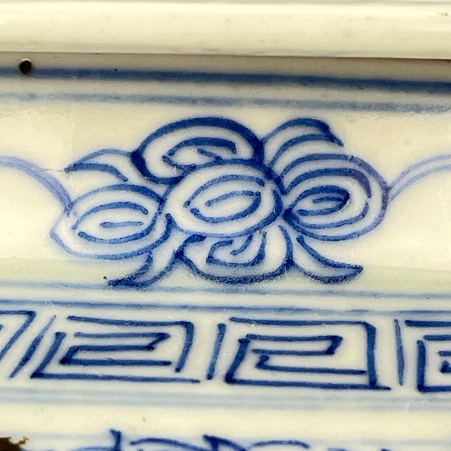 Antique Chinese Qing 150 Year Old Blue & White Wedding Jar Hand Painted 18"H