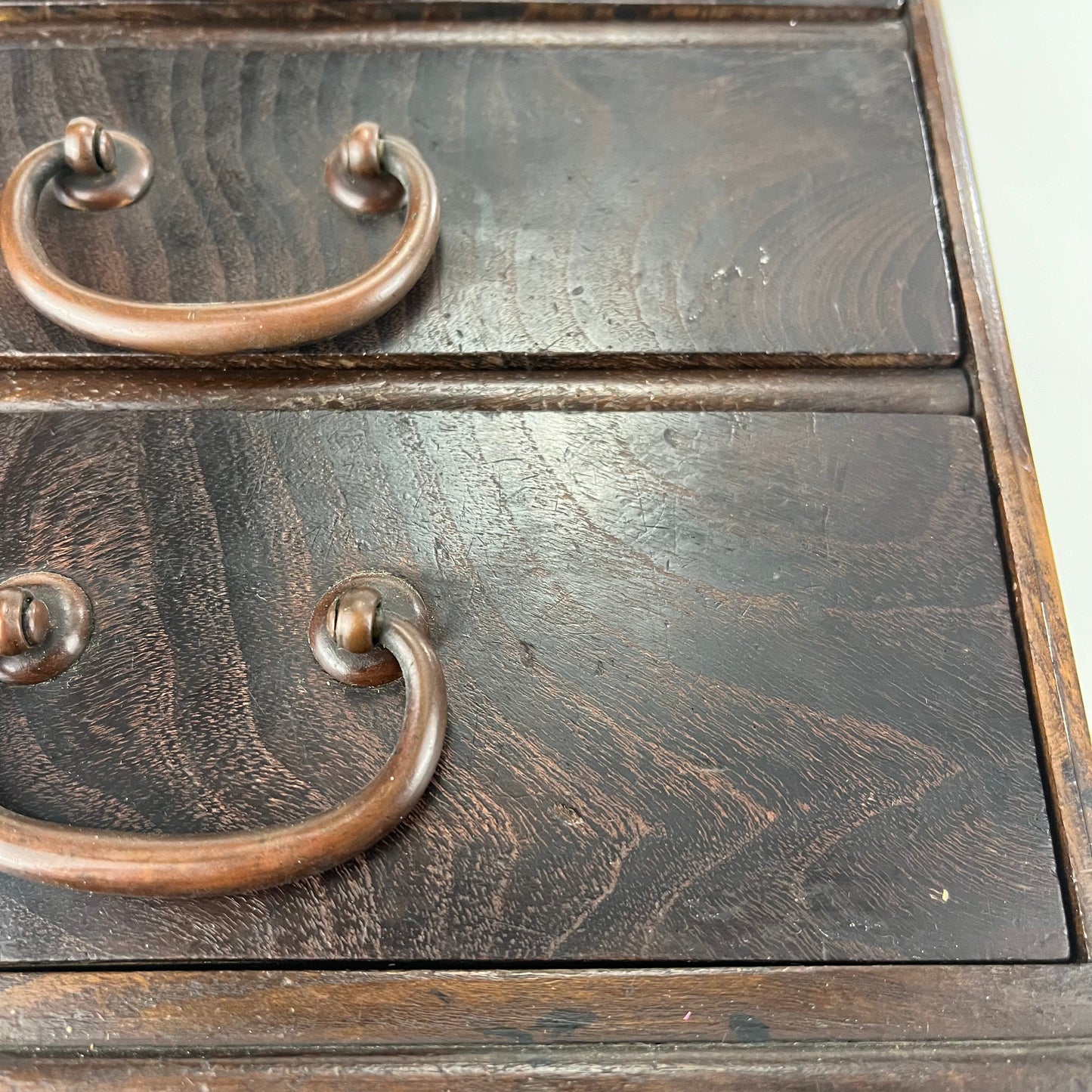 Antique Japanese c1920's Haribako Six Drawers 3rd Hand Pincushion Box