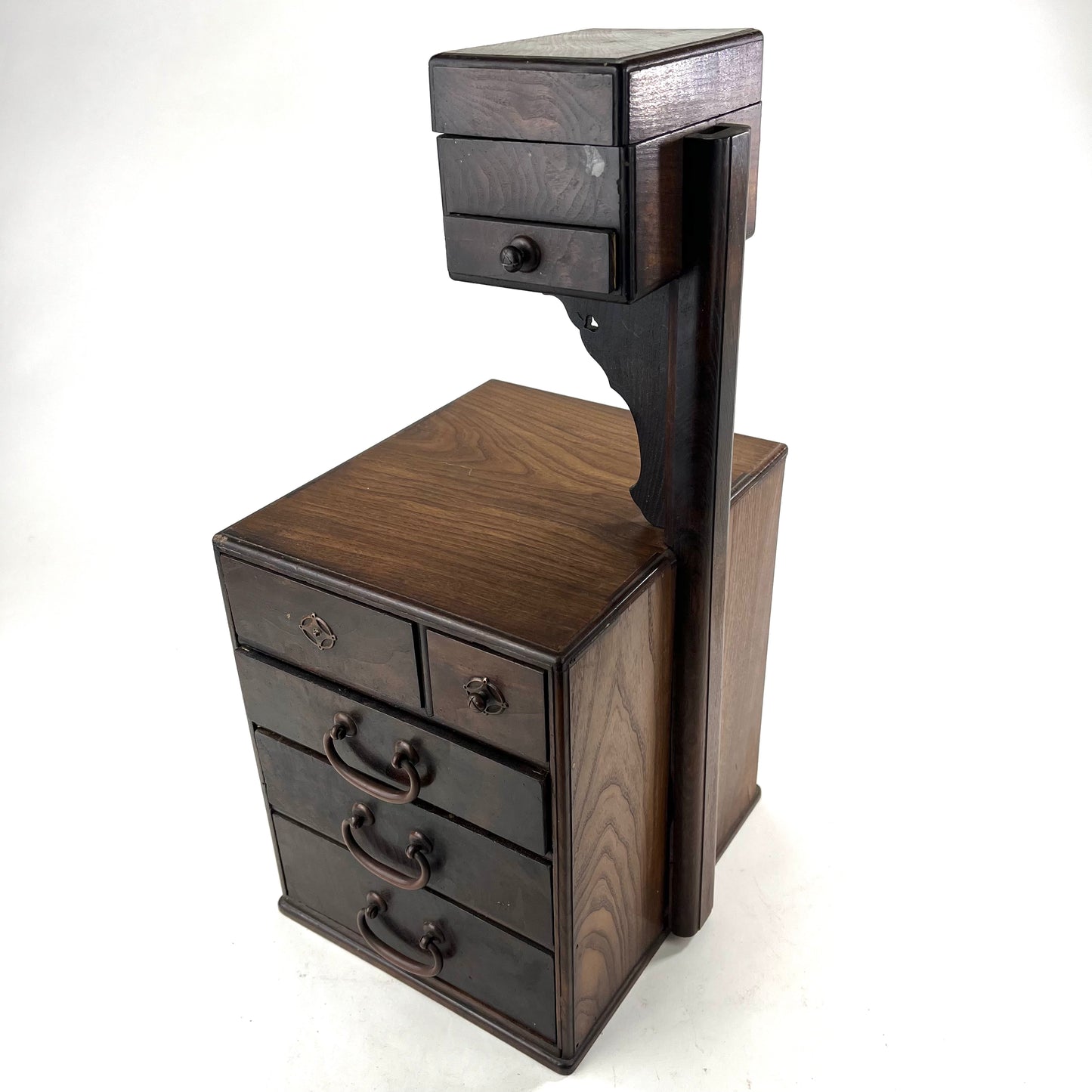 Antique Japanese c1920's Haribako Six Drawers 3rd Hand Pincushion Box