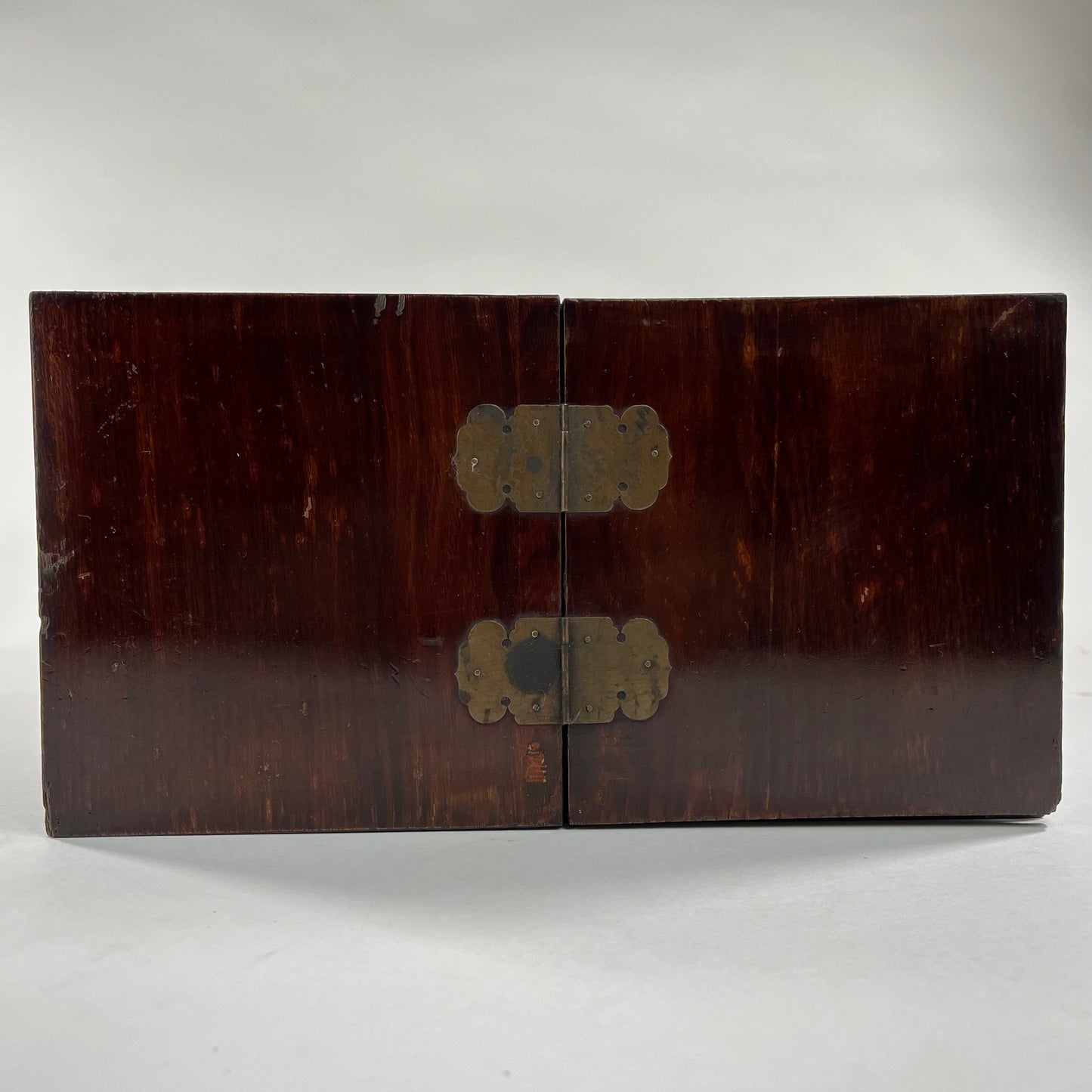 Antique Japanese Taisho Era c 1920’s Keyaki Wood Haribako Tansu 11”