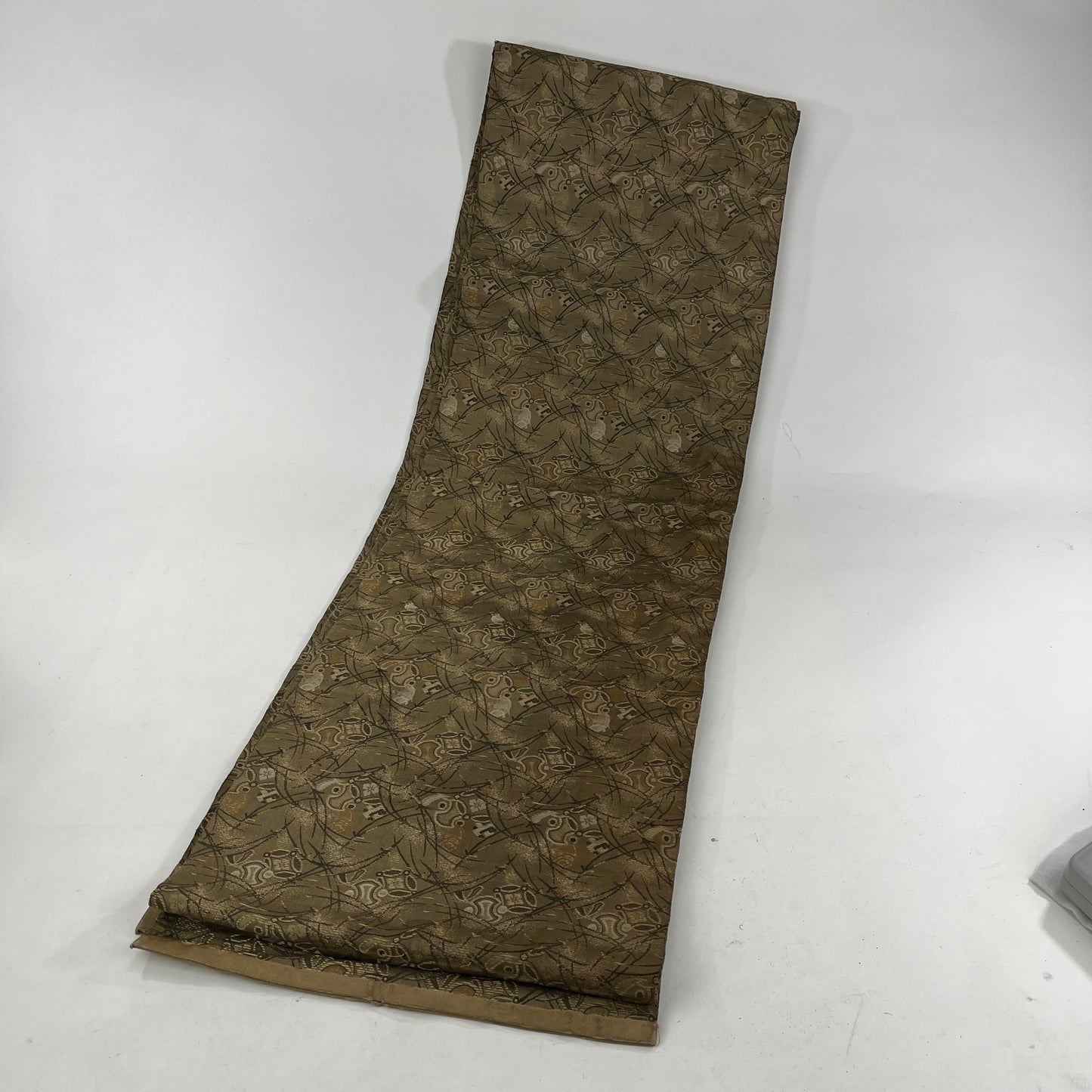 Vintage Japanese Tan Obi /w Pine Needle Motif 12”x150”