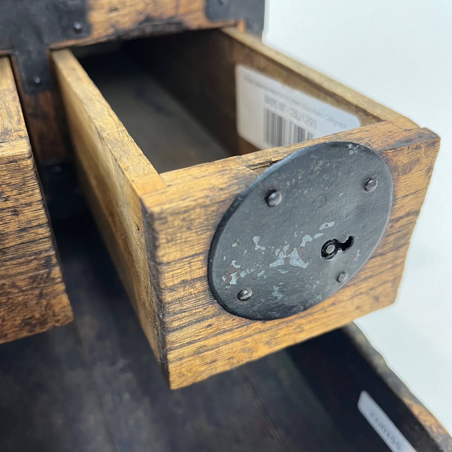 Antique Japanese Meiji Era c1870's Kiri Wood Suzuribako Calligraphy Tansu Chest 11"