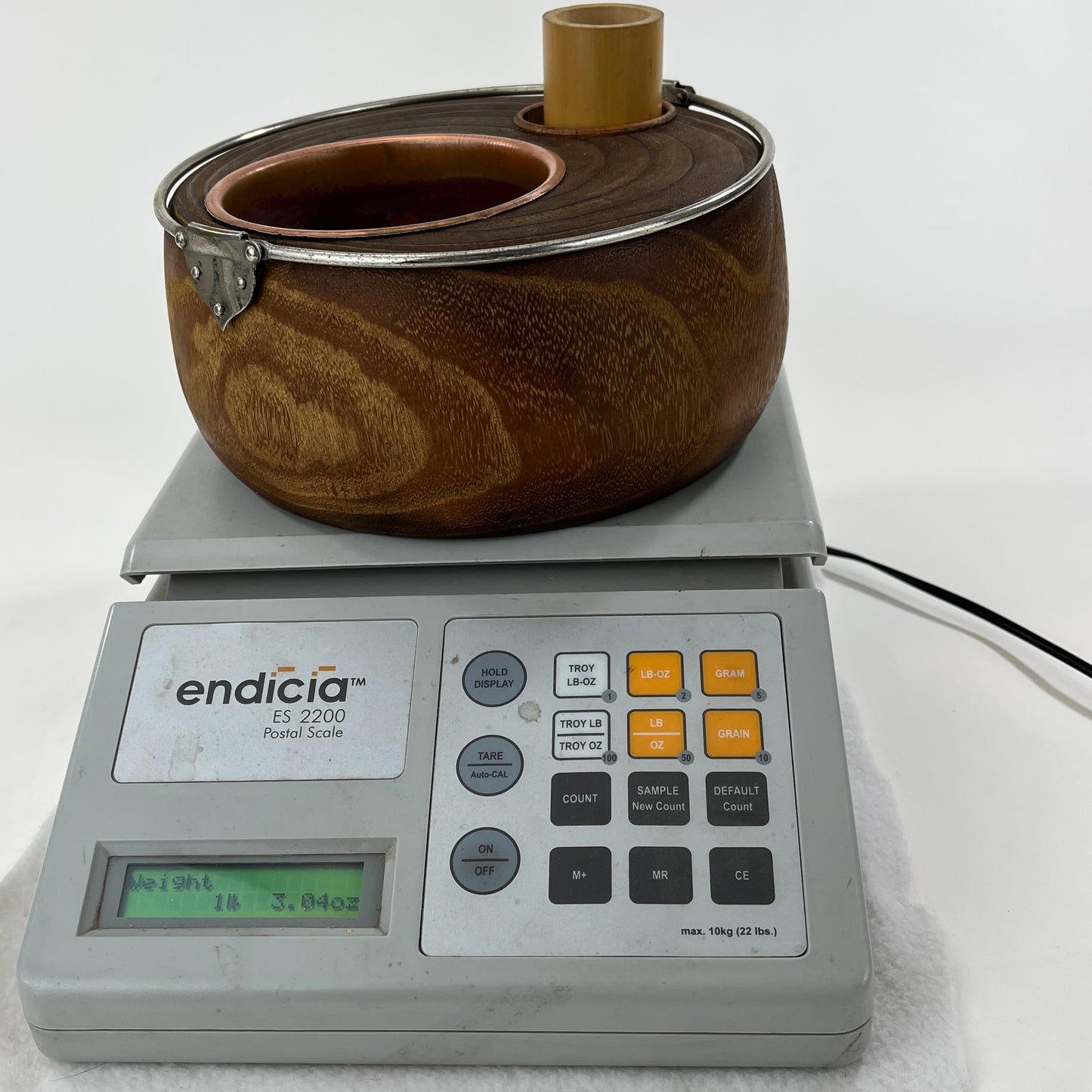 Antique Japanese Tobakobon Round w/ compartments & handles