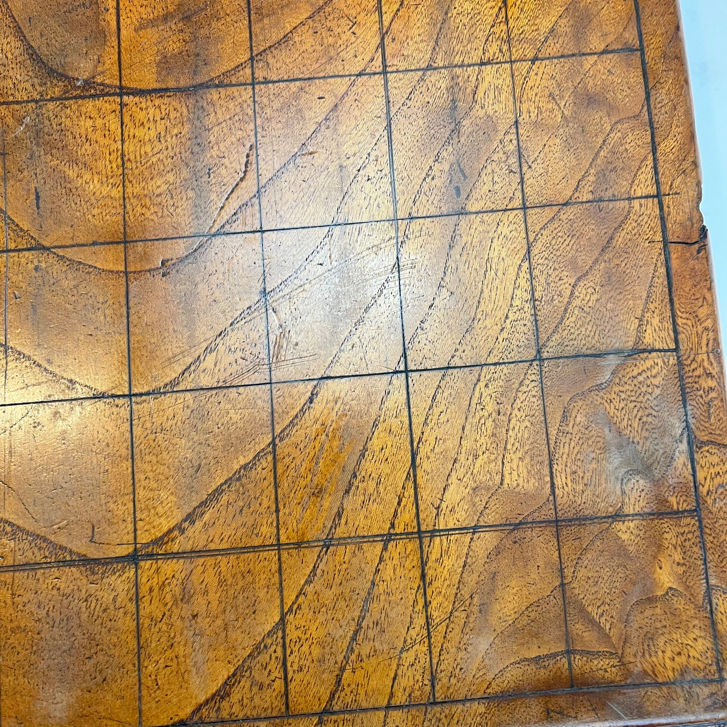 Vintage Japanese Taisho Era c1920's Shogiban Goban Reversable Game Board 15"