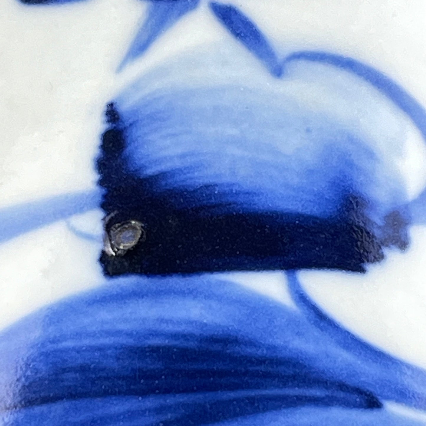 Antique Japanese c1890 Tokkuri Sake Bottle Vase Blue & White 10.5”