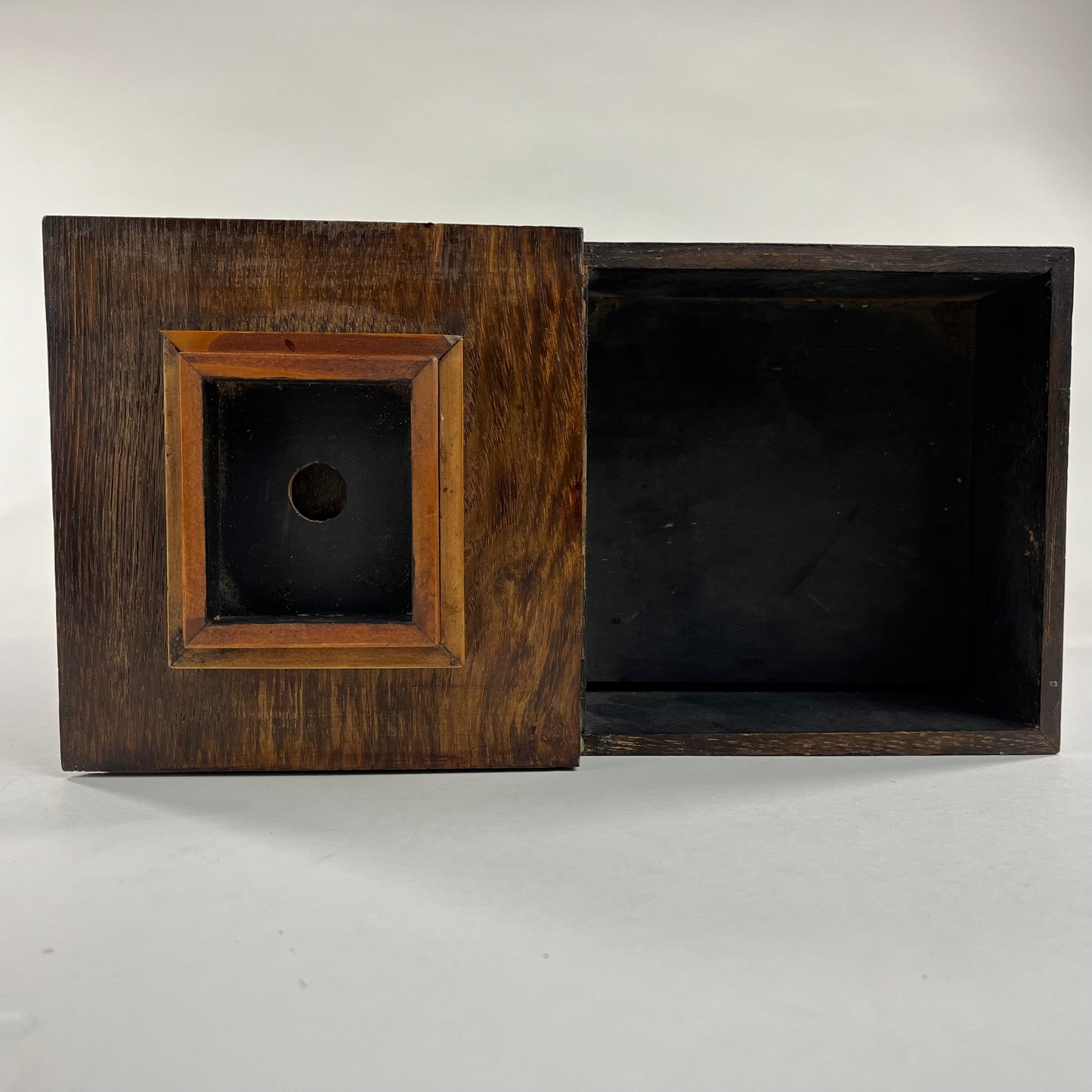 Antique Japanese Taisho Era c 1920’s Keyaki Wood Haribako Tansu 11”