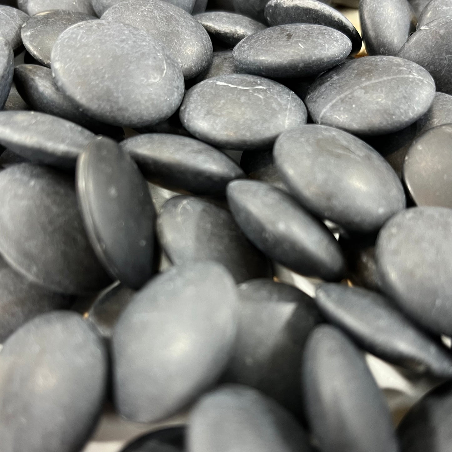 Vintage Go Stones Set of 182 Natural Slate