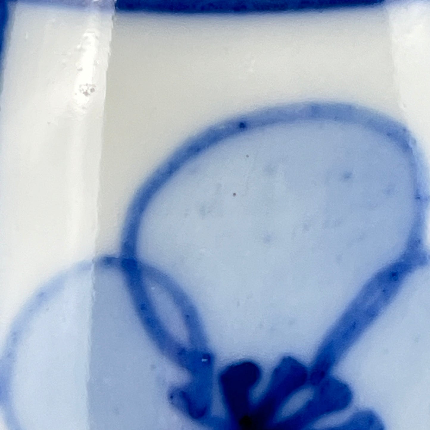 Antique Japanese Late Meiji Era (C. 1890) Blue&White Imari Ceramic Tokkuri Sake Bottle / Vase 7”H