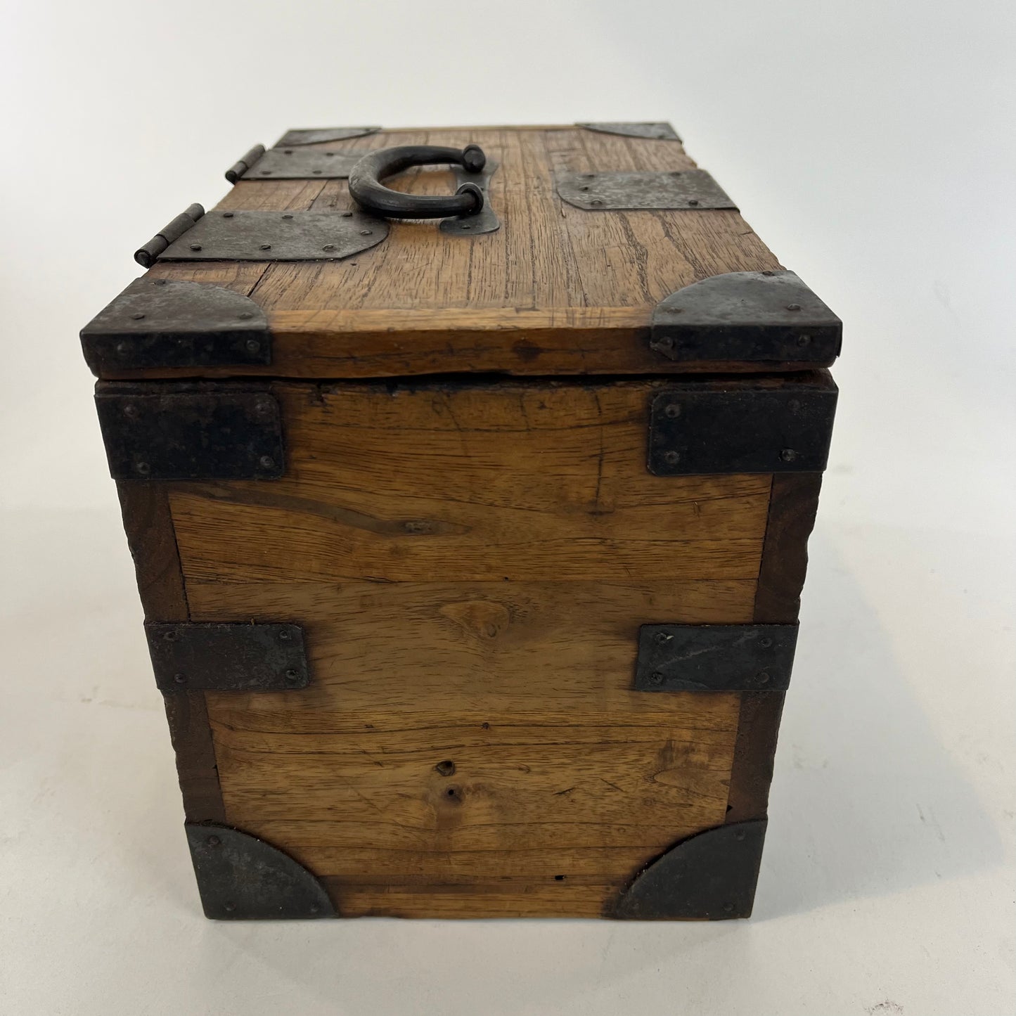 Antique Japanese Meiji Era c1870's Kiri Wood Suzuribako Calligraphy Tansu Chest 11"