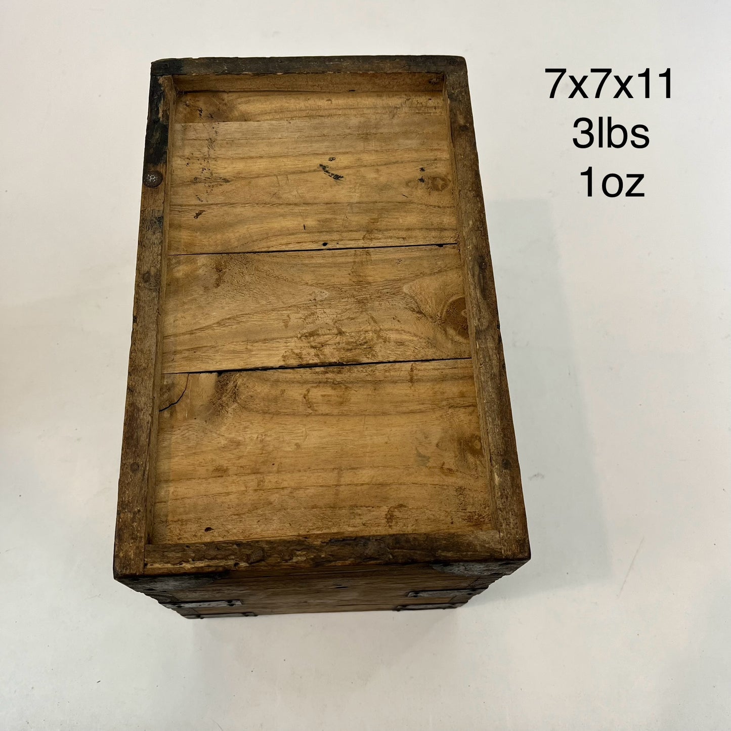 Antique Japanese Meiji Era c1870's Kiri Wood Suzuribako Calligraphy Tansu Chest 11"